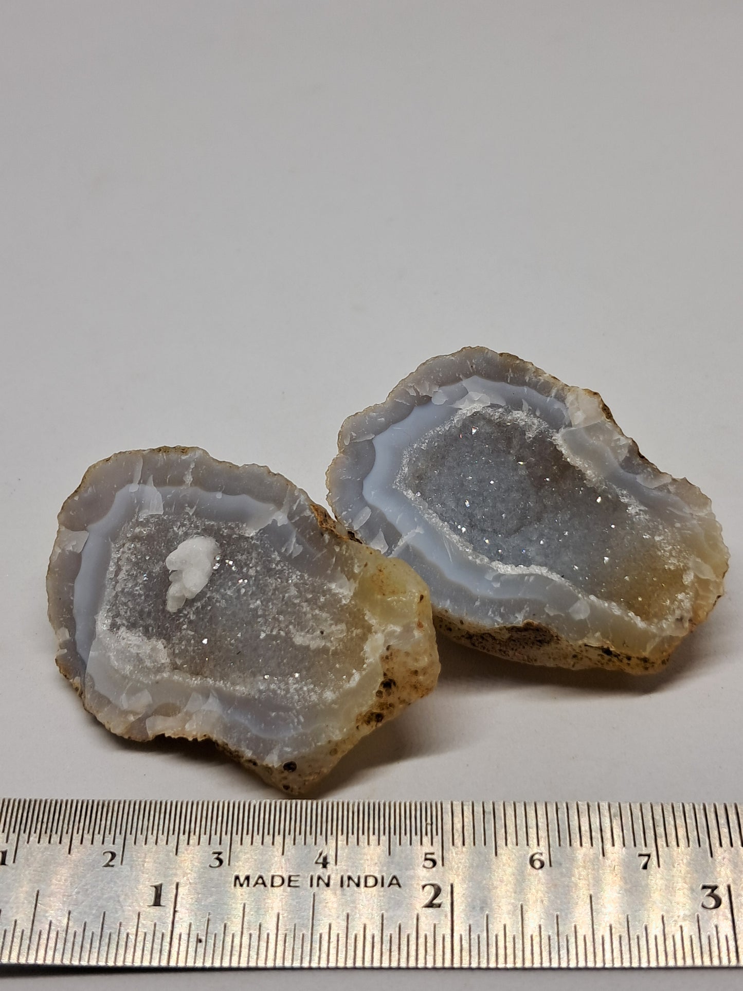 Quartz w/ Calcite Geode (Ajanta) Rough Stone | Natural Crystal #GD14