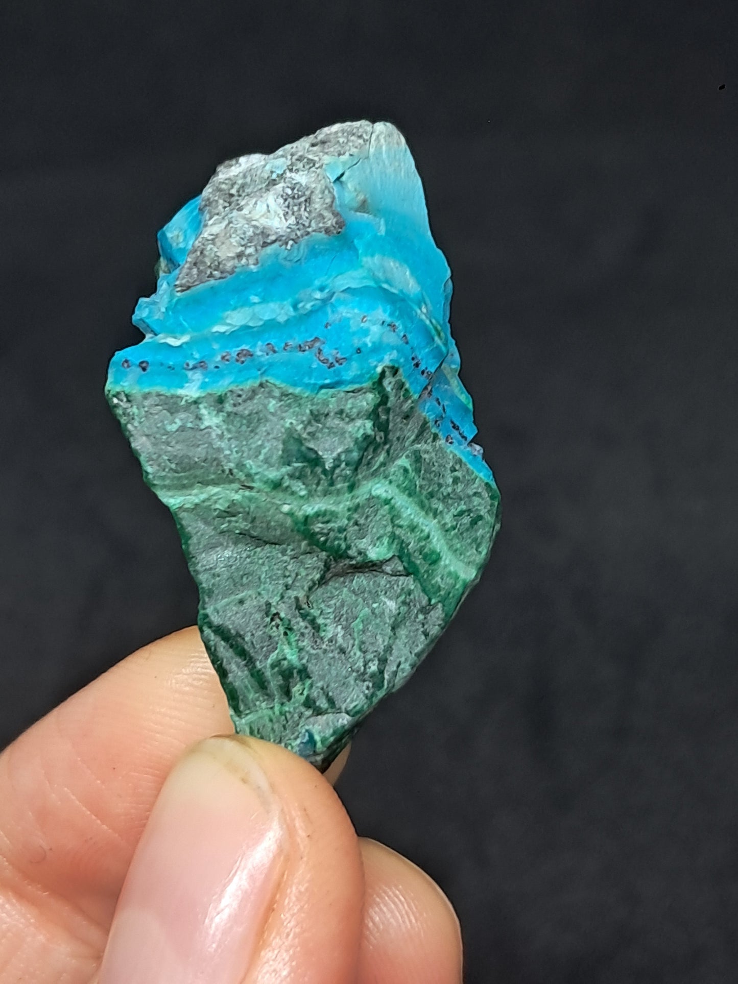 Chrysocolla Malachite (Democratic Republic of Congo) Raw Stone | Rough Crystal | Natural Mineral Specimen #CM8