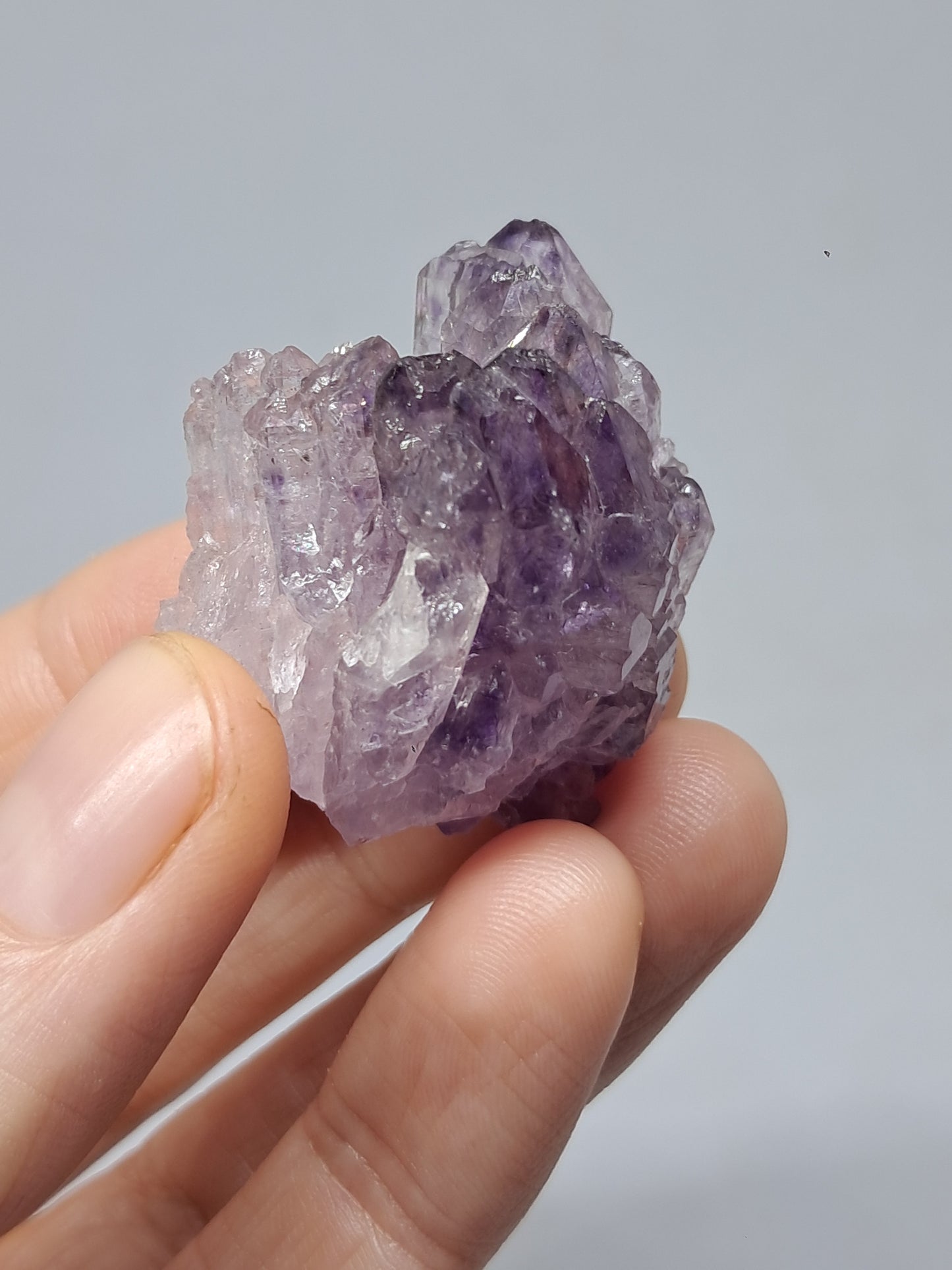 Amatista en racimo (Karur) | Cristal en bruto | Piedra natural | Ejemplar mineral n.° KA121