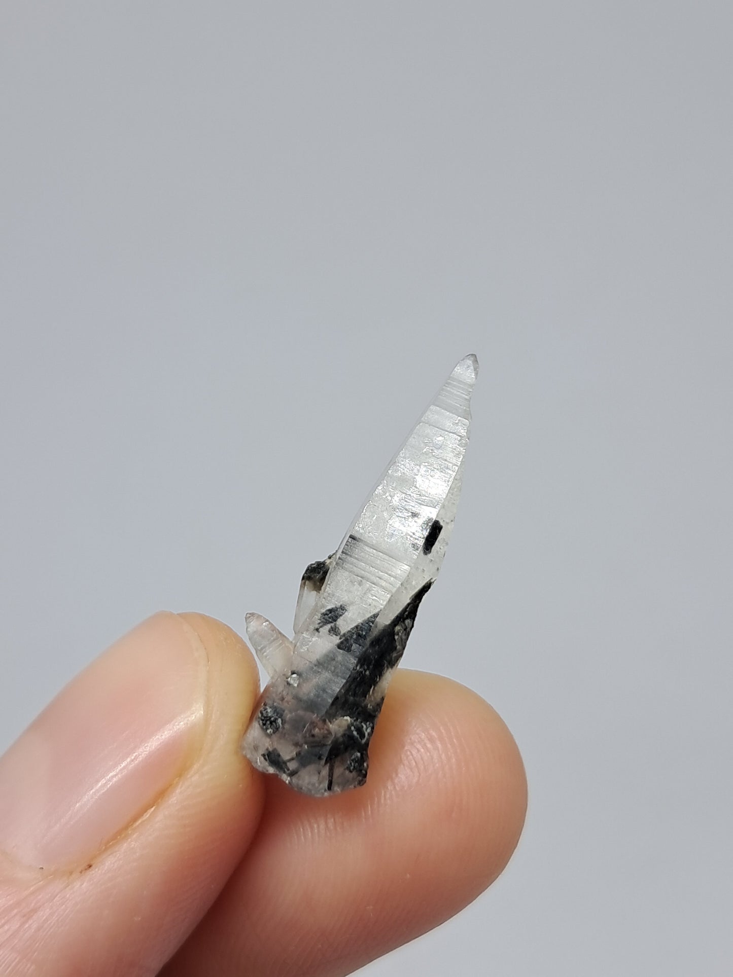 Tourmalinated Quartz Crystal Point (Non-precious stone) #TQ25