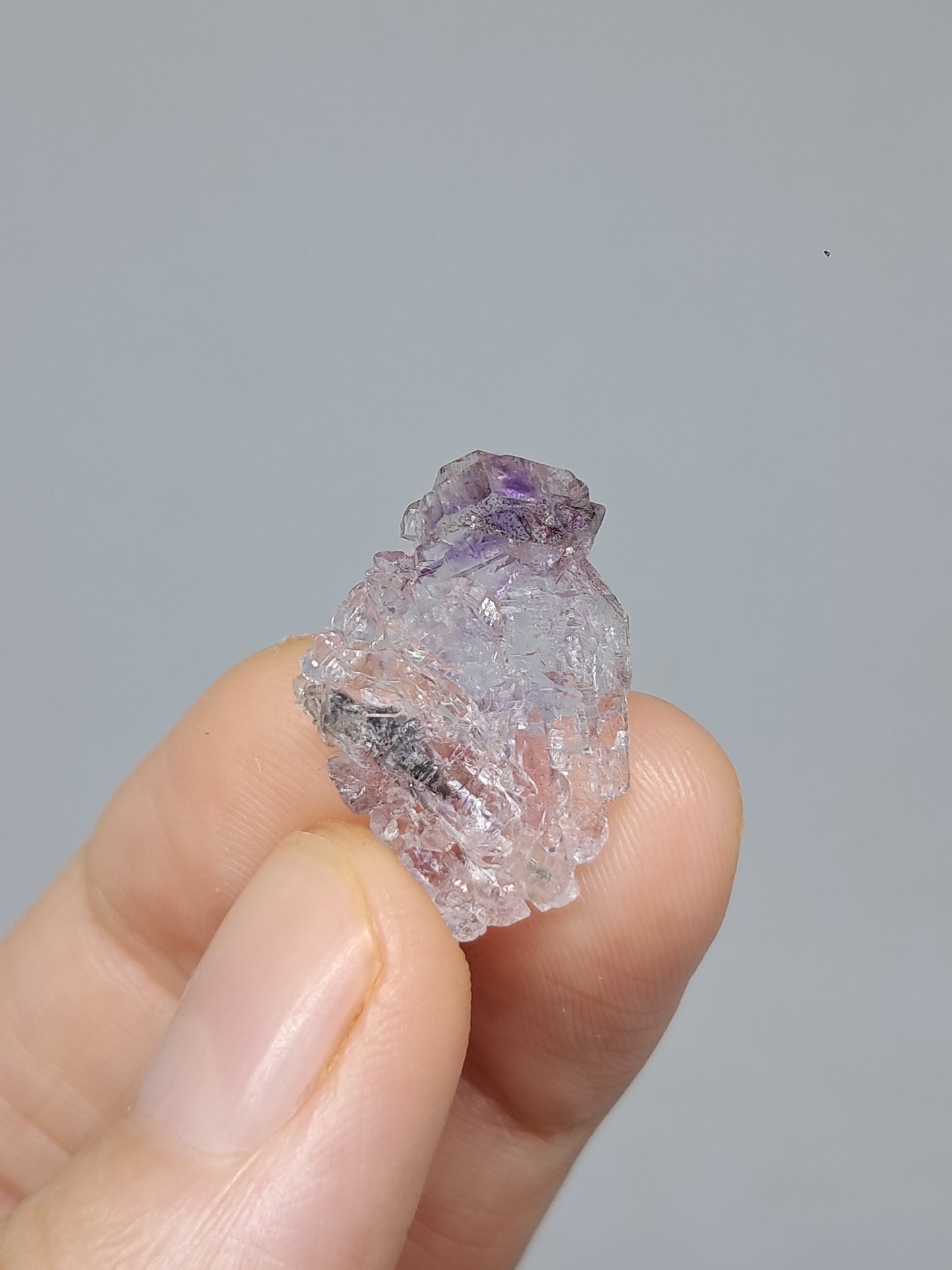 Set of 3 Amethyst from Karur | Natural Crystals | Mineral Specimen #KA170