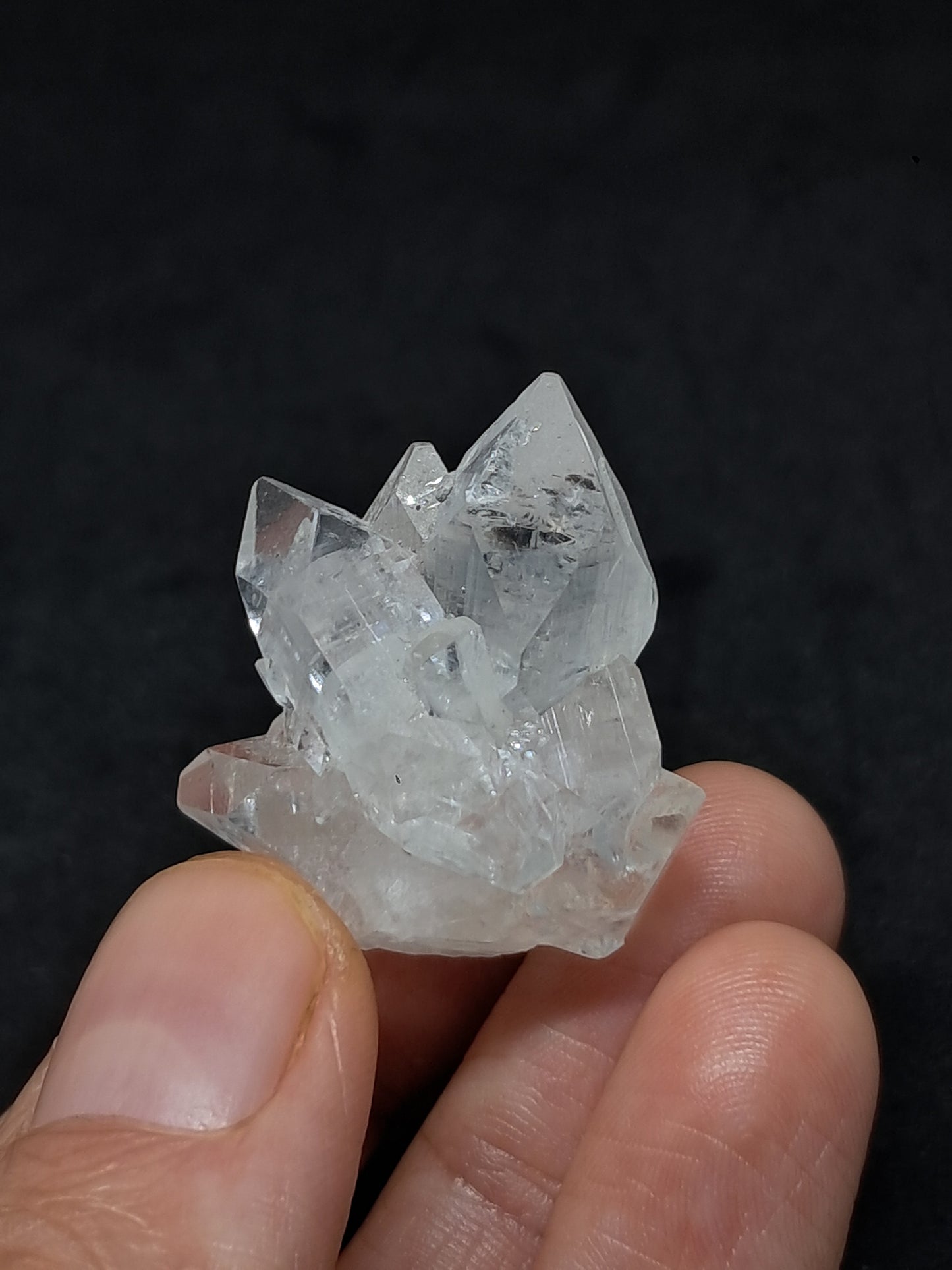 Clear Apophyllite Cluster (Ajanta) Natural Crystal | Mineral Specimen #AP53