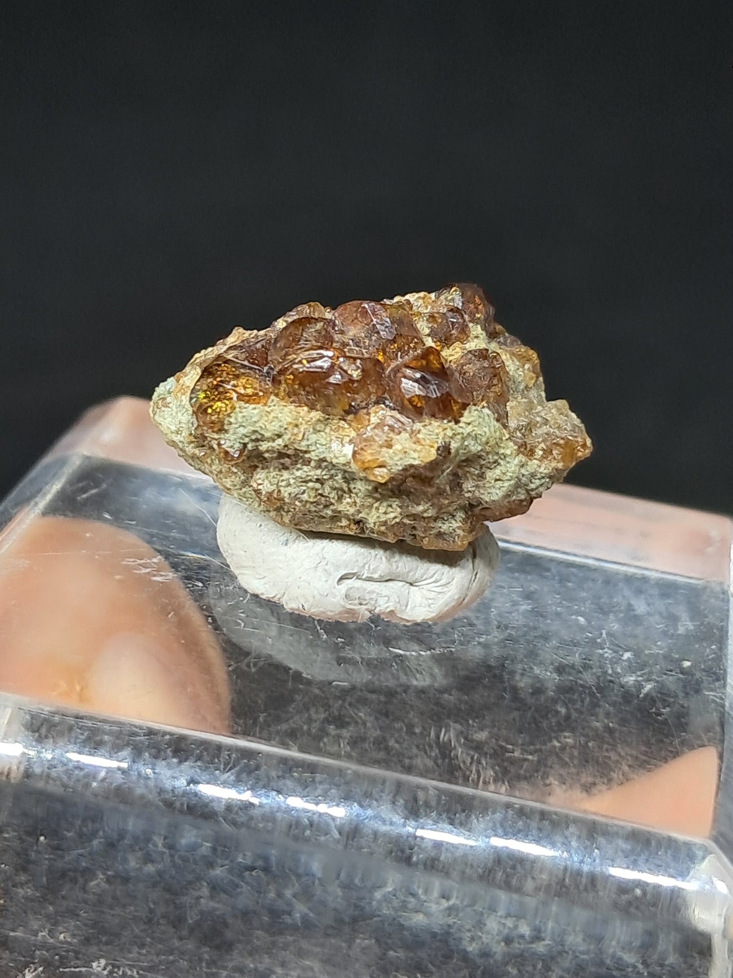Cúmulo de granate marrón (México) | Cristal en bruto | Ejemplar mineral n.° GR9