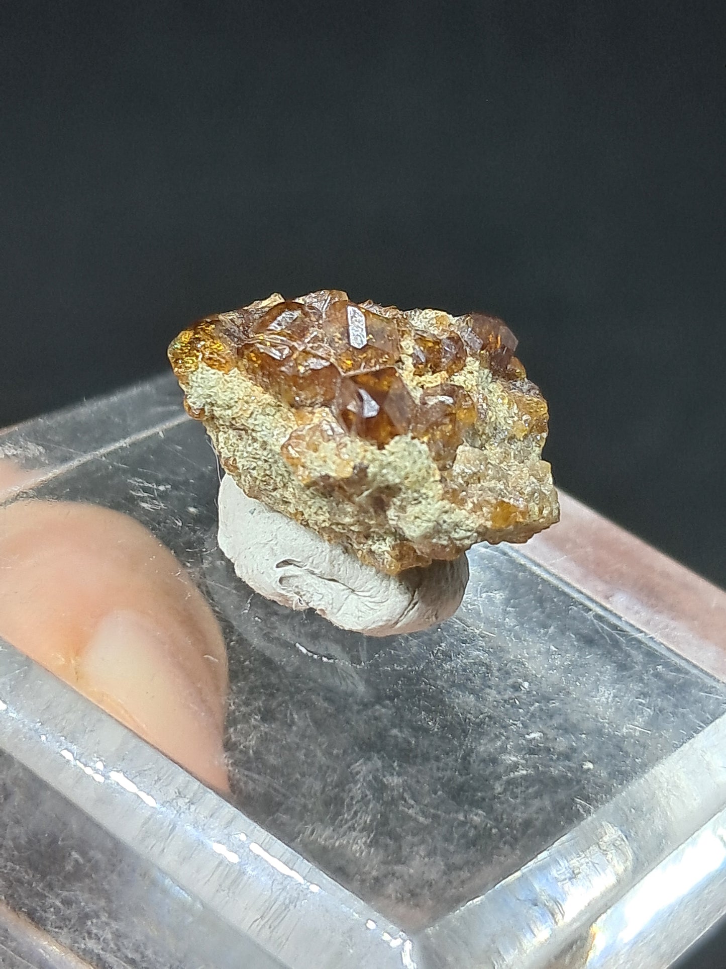 Cúmulo de granate marrón (México) | Cristal en bruto | Ejemplar mineral n.° GR9