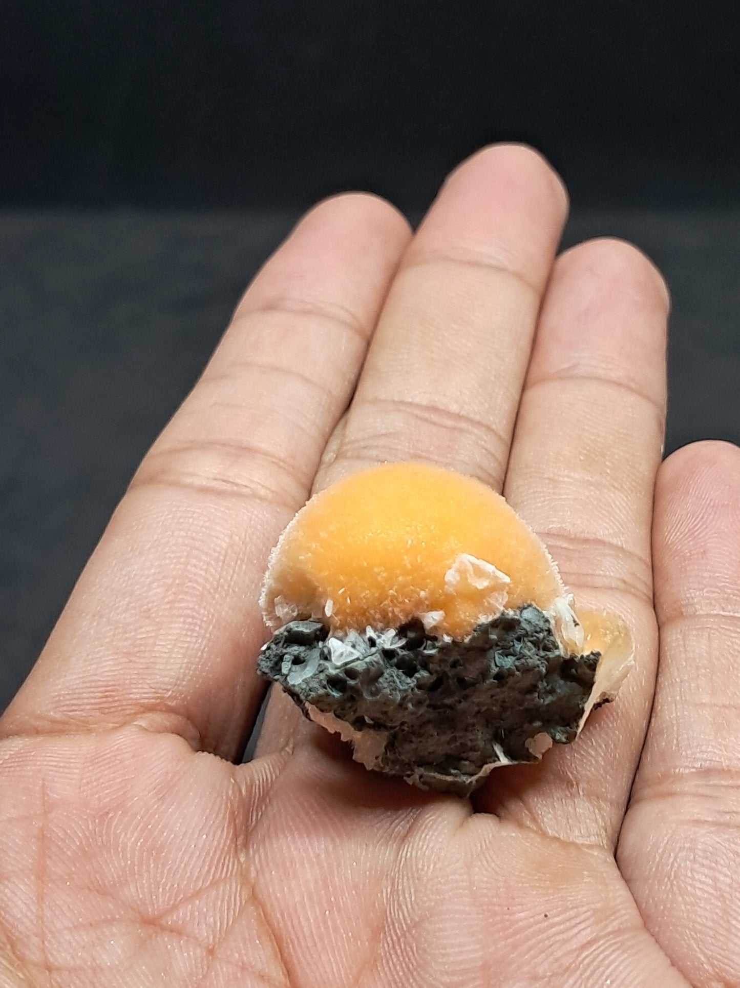 Muestra mineral de Thomsonita con mesolita (Madhya Pradesh) | Zeolita n.° THM3