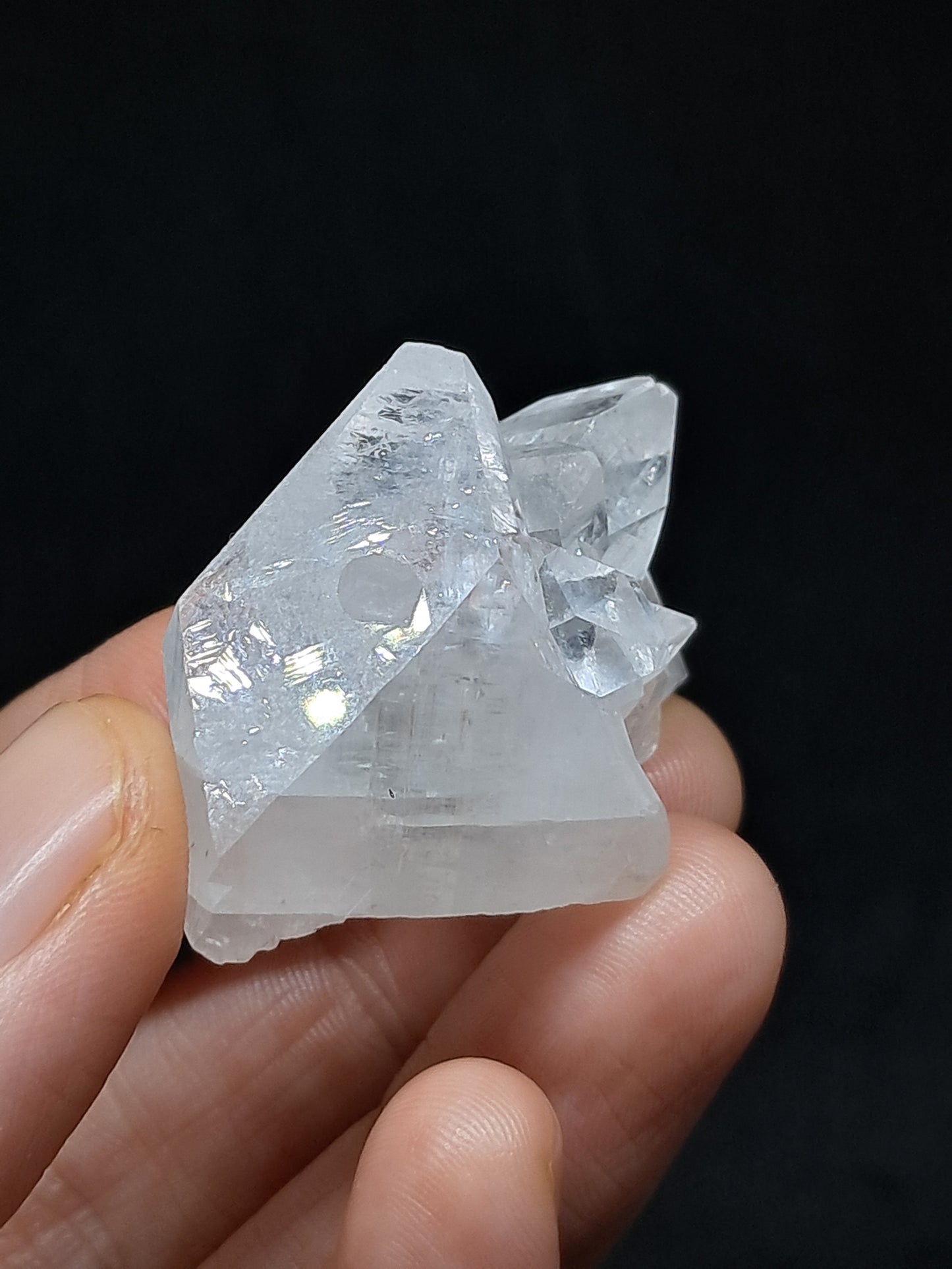 Clear Apophyllite Cluster (Ajanta) Natural Crystal | Mineral Specimen #AP51
