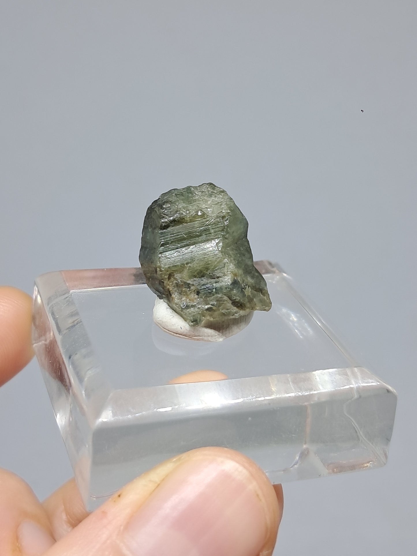 Natural Green Sapphire Crystal (Karur) Rough Stone | Mineral Specimen #SP23