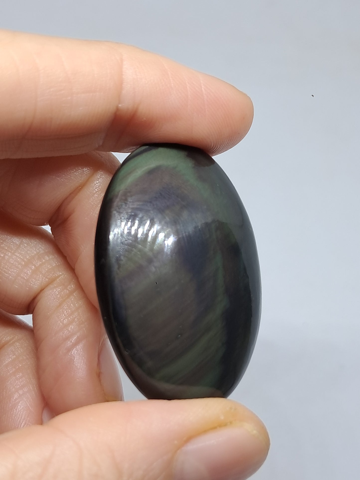 Obsidiana Arcoíris (México) Colores Concéntricos | Patrón de Ojos | Cristales Naturales Pulidos #RO2