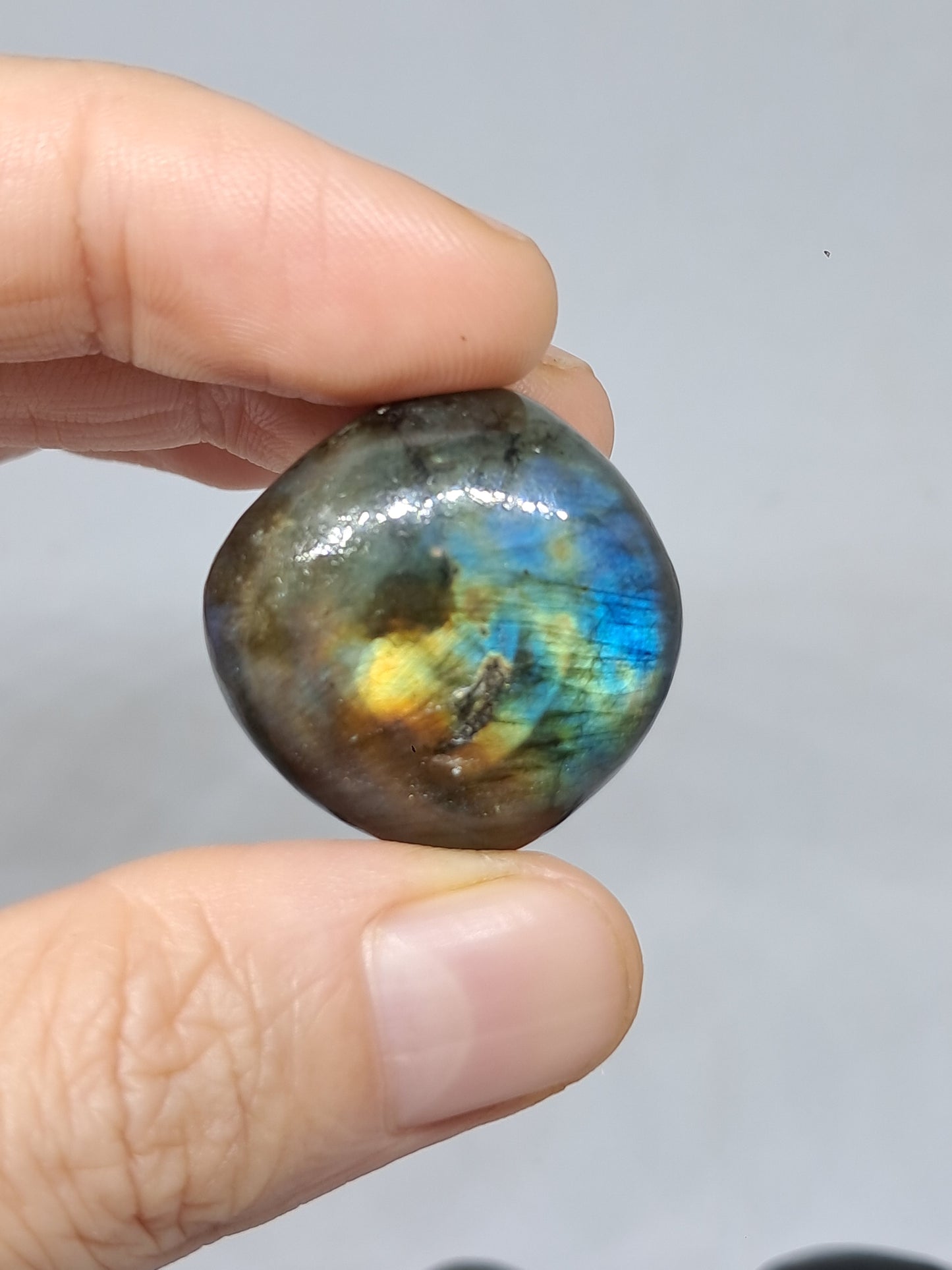Labradorite Tumbled Stones | Natural Polished Crystal | Good Flash | Great Iridiscence #LB4