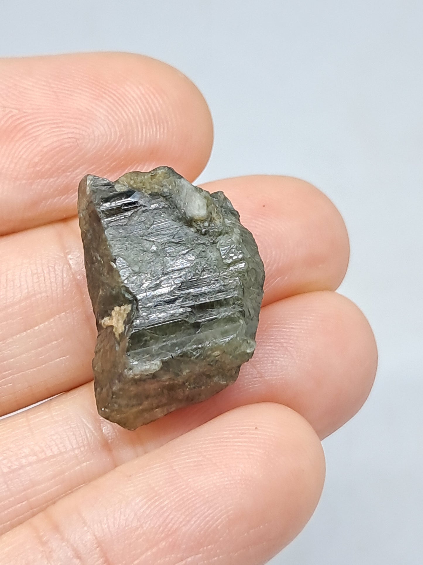 Natural Greenish-Blue *Teal* Sapphire Crystal (Karur) Rough Stone | Mineral Specimen #SP21