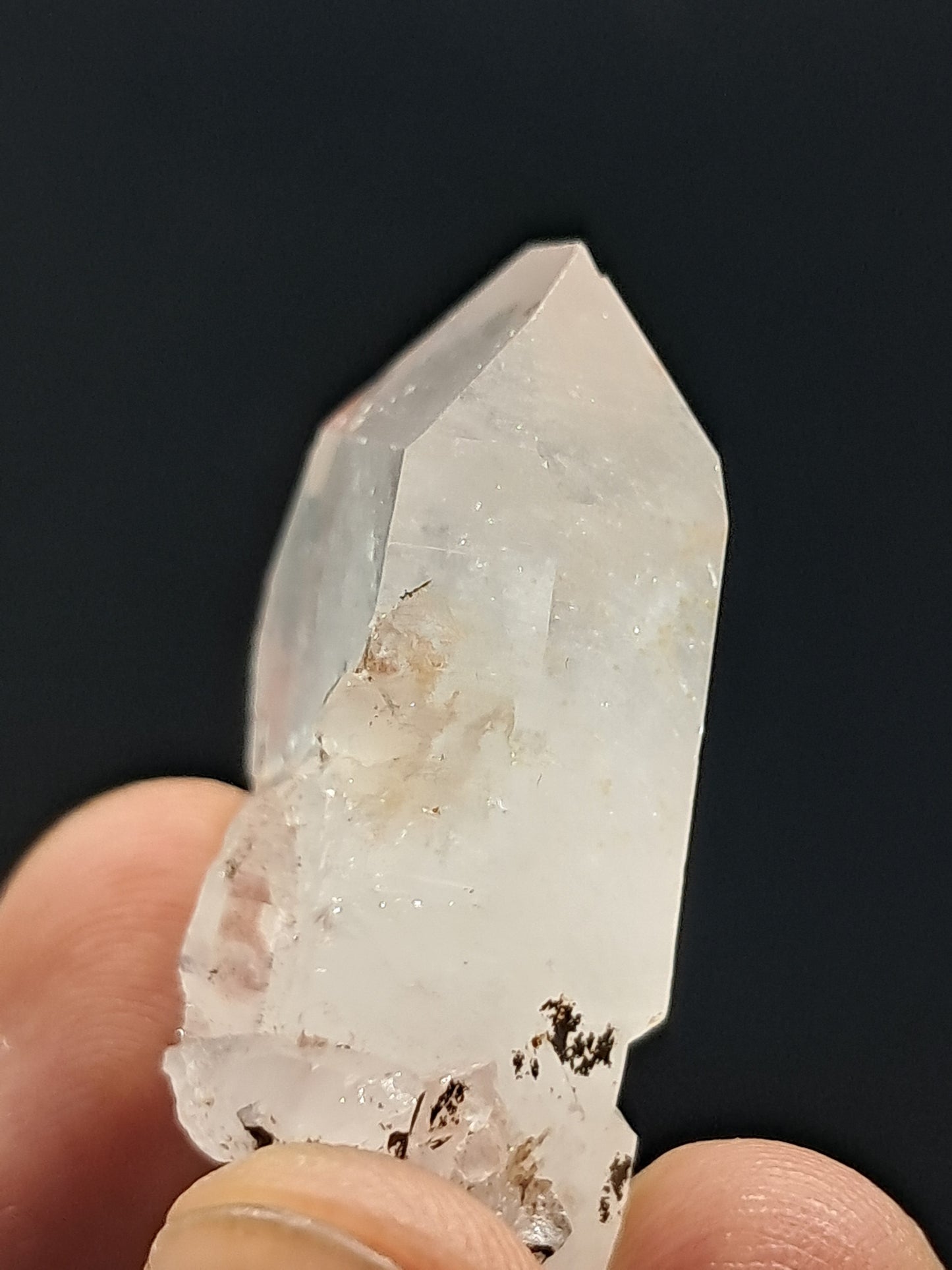 Punta natural de cuarzo tabular Faden (Santander, Colombia) | Ejemplar mineral n.° COQ21