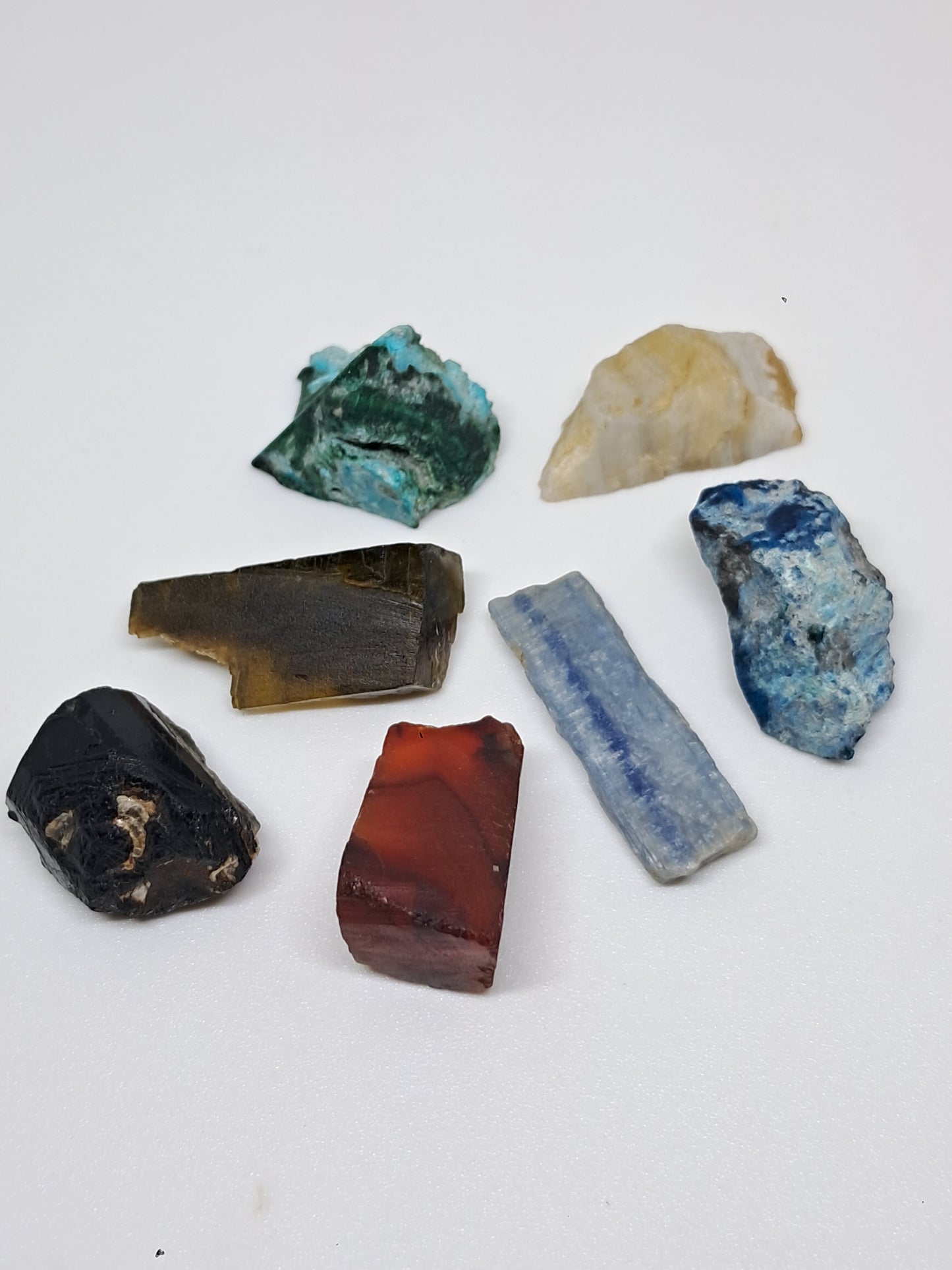 Set of 7 Rough Stones | Raw Crystals #RCS25