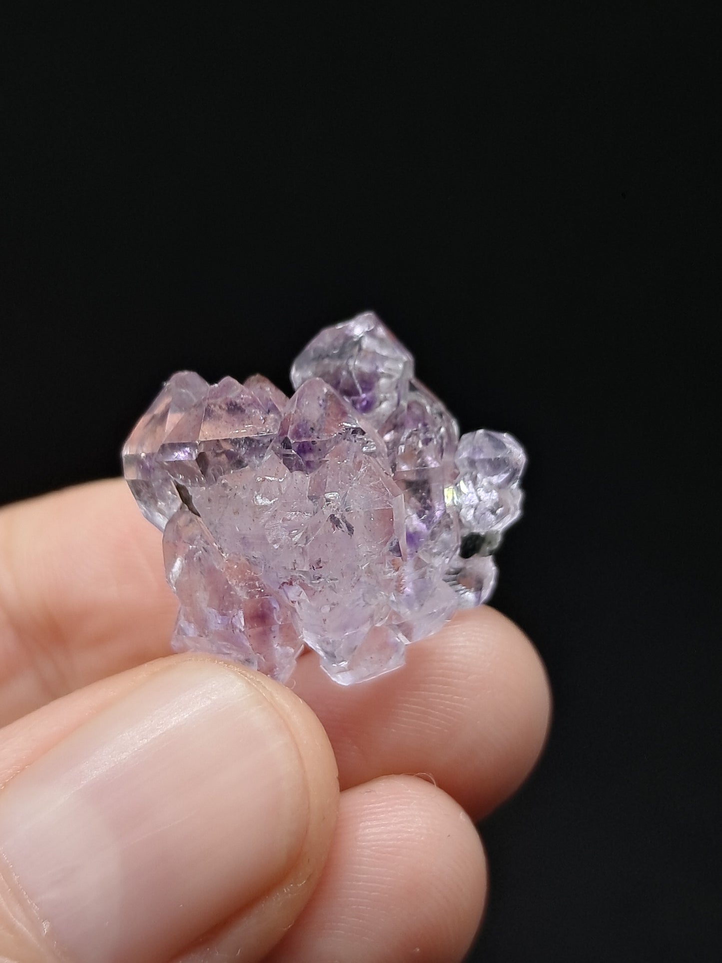 Cúmulo de Cetro de Amatista Brillante (Karur) Formación Elestial | Cristal en Bruto | Piedra Natural | Ejemplar Mineral #KA152