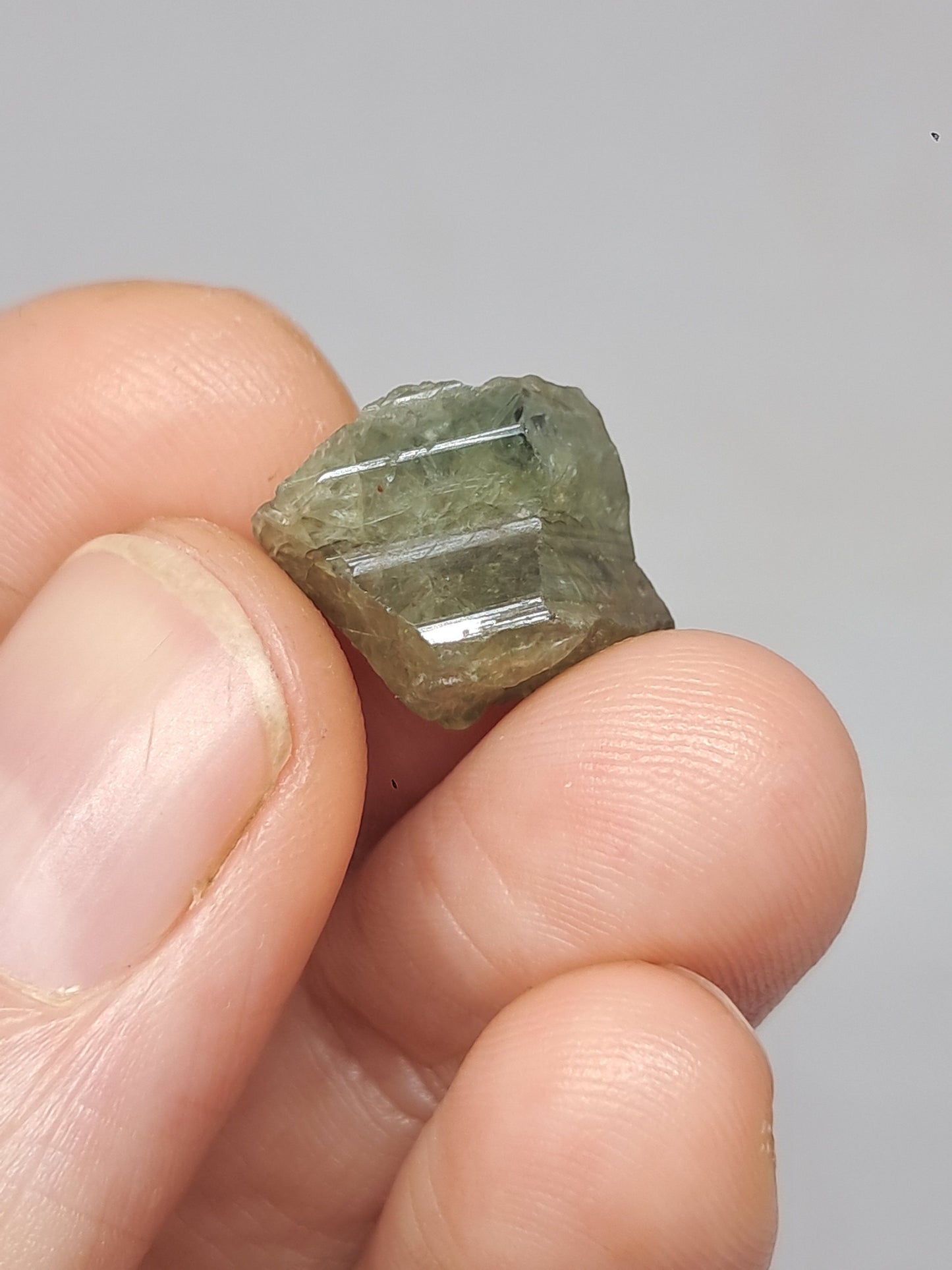 Natural Greenish-Blue *Teal* Sapphire Crystal (Karur) Rough Stone | Mineral Specimen #SP35