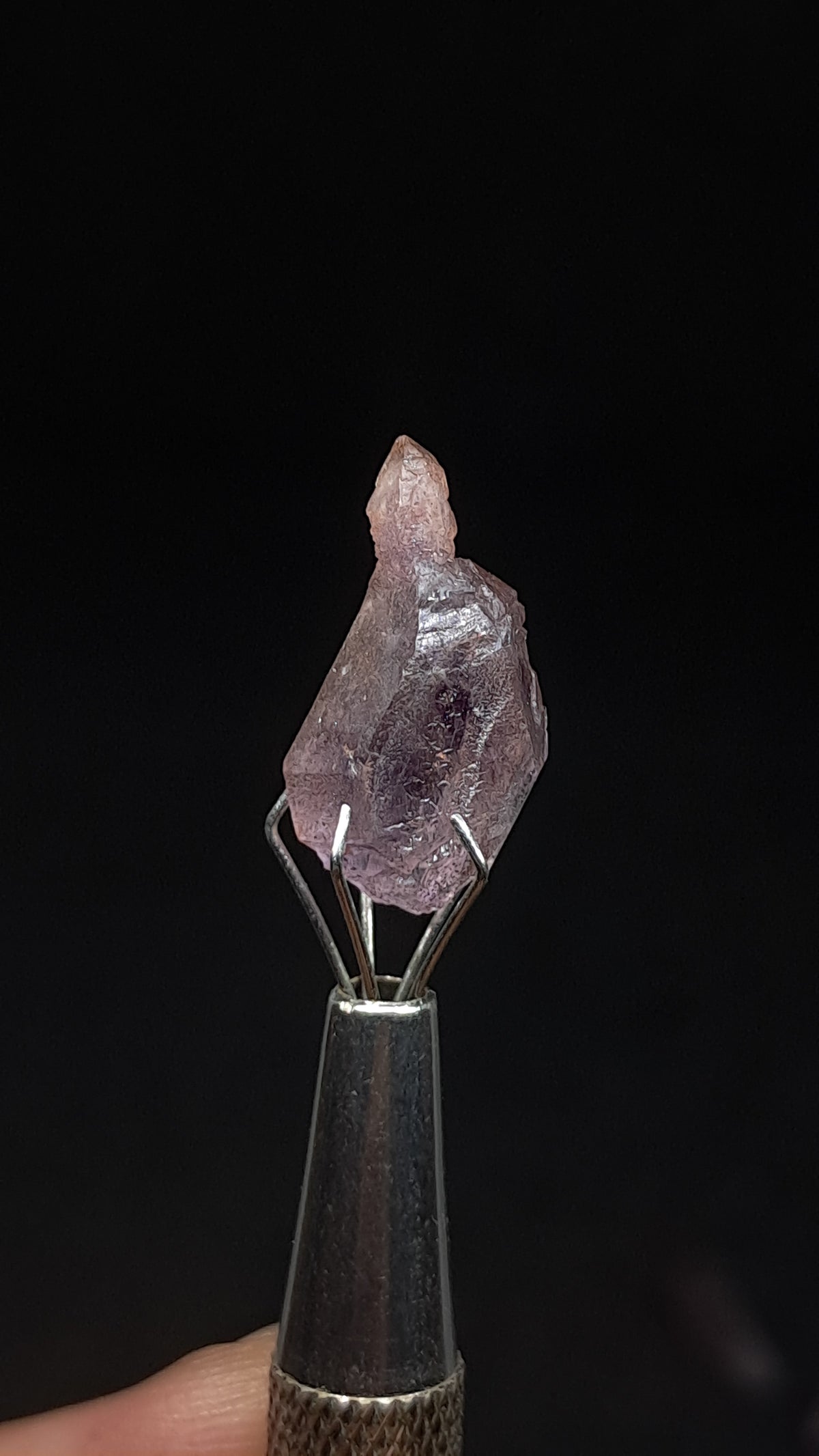 Quartz Amethyst Scepter | Hematite Goethite Rutile Inclusions | Biterminated #KA205