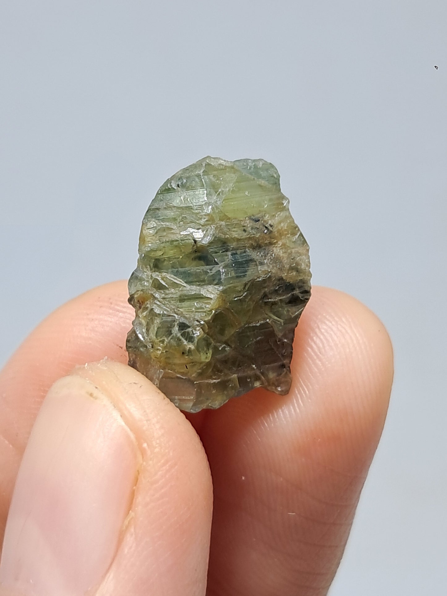 Natural Greenish-Blue *Teal* Sapphire Crystal (Karur) Rough Stone | Mineral Specimen #SP28