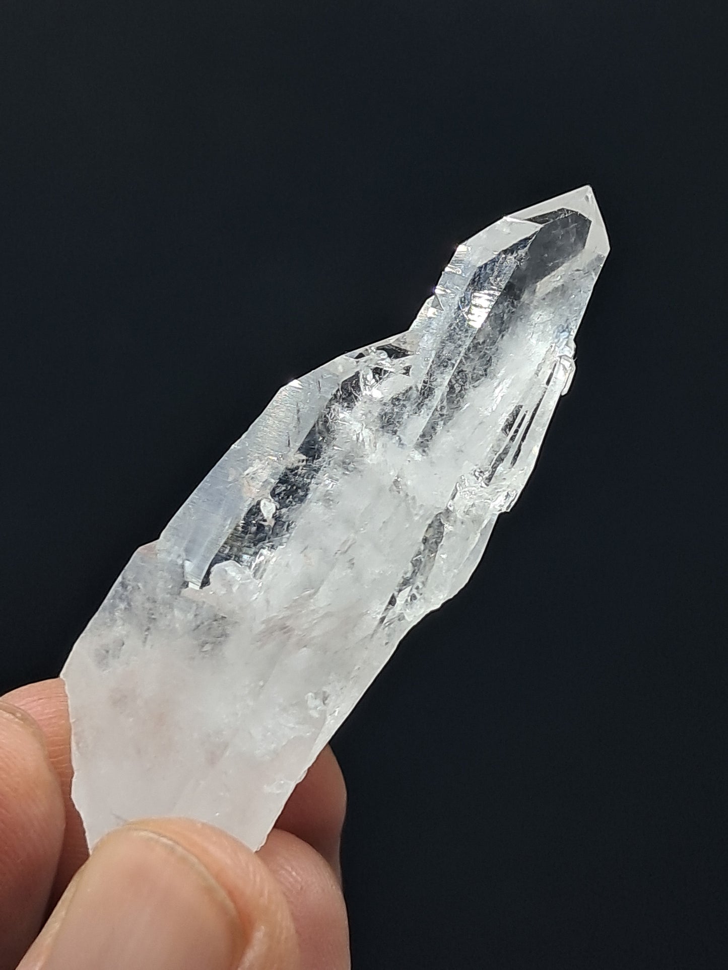 Punta Natural de Cuarzo Claro de la Formación Faden (Santander, Colombia) | Ejemplar Mineral n.° COQ7
