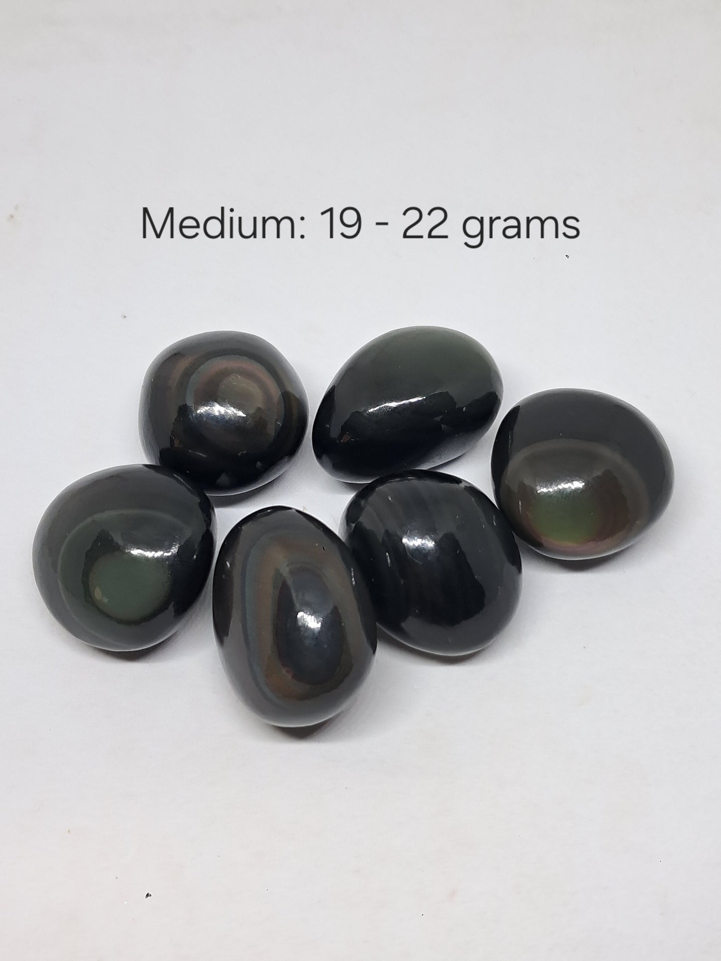 Obsidiana arcoíris pulida (México) Colores concéntricos | Patrón de ojo | Cristales naturales pulidos #RO1