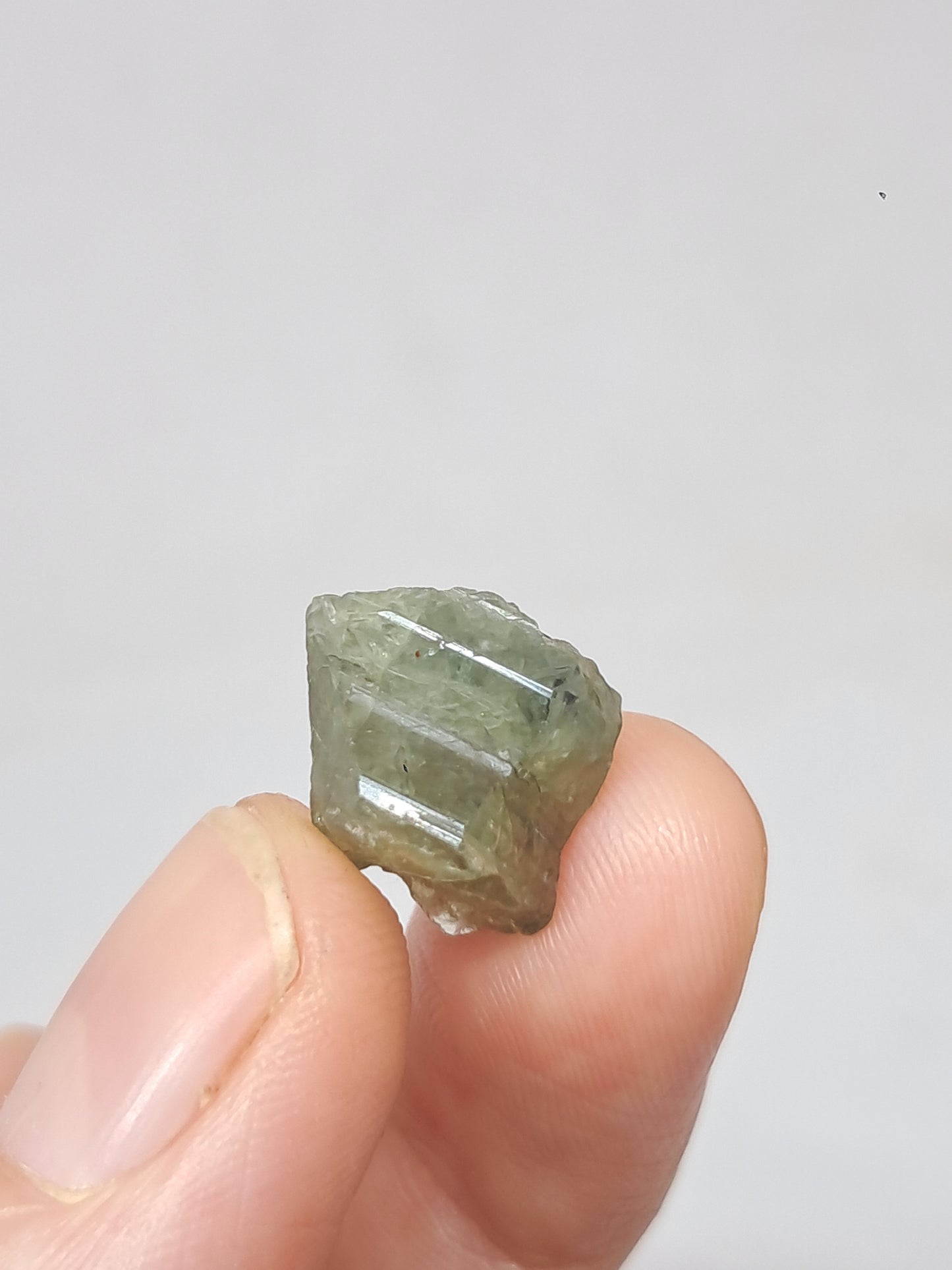Natural Greenish-Blue *Teal* Sapphire Crystal (Karur) Rough Stone | Mineral Specimen #SP35