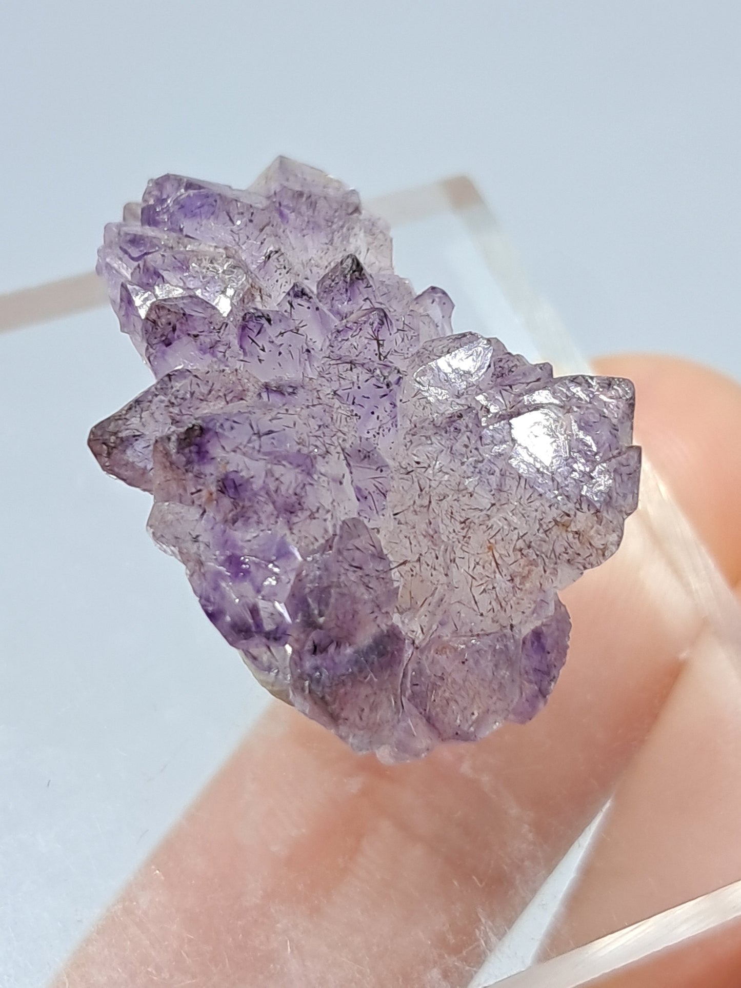 Amethyst Scepter Cluster w/ Goethite (Karur) Crystal Cluster | Natural Stone | Mineral Specimen #KA47