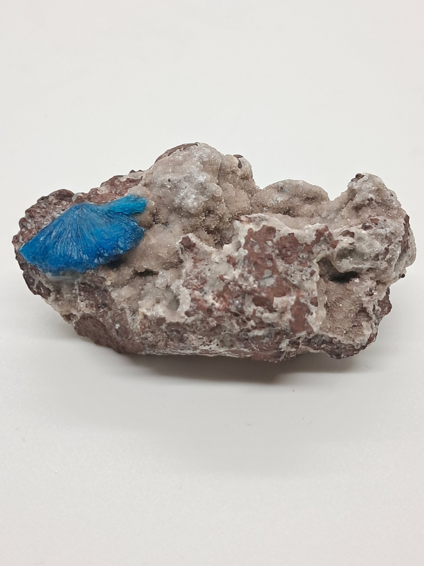Cavansite and UV Reactive Calcite on Heulandite Matrix (Wagholi) Rough Stone | Natural Crystal | Rare Mineral Specimen #CV30