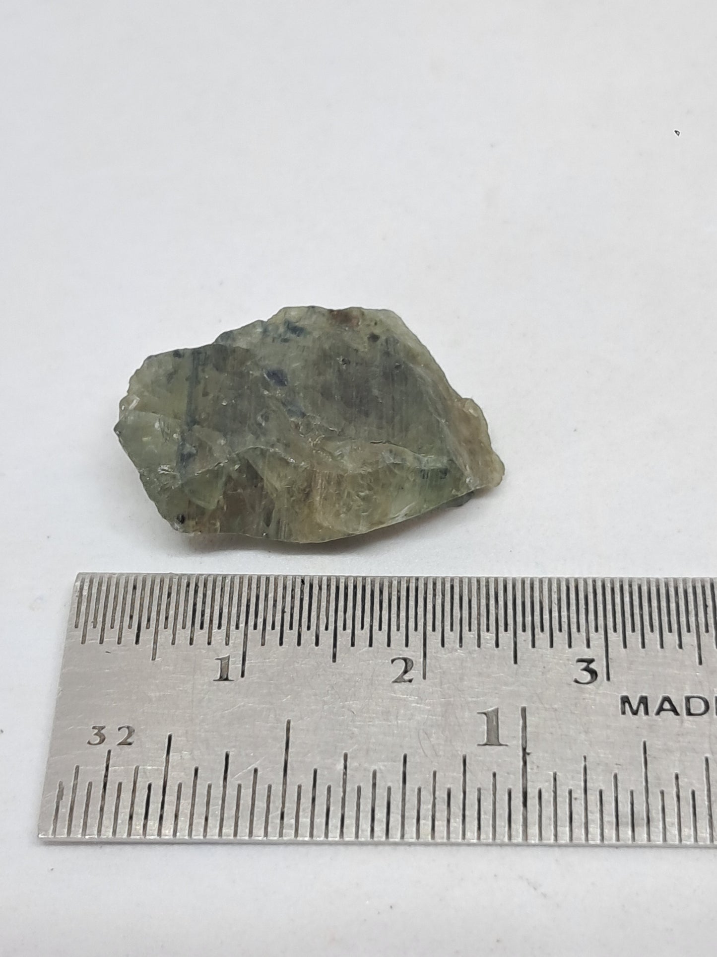 Natural Teal Green Sapphire Crystal (Karur) Rough Stone | Mineral Specimen #SP38
