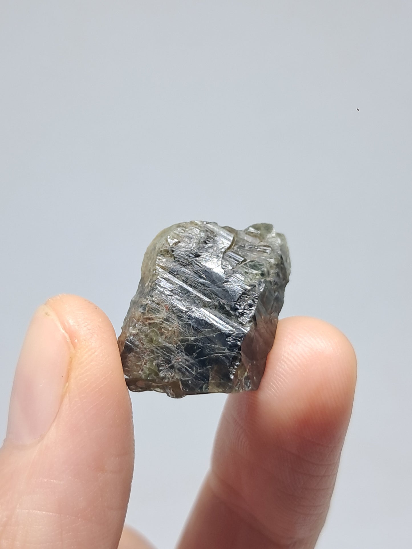 Natural Green Sapphire Crystal (Karur) Rough Stone | Mineral Specimen #SP24