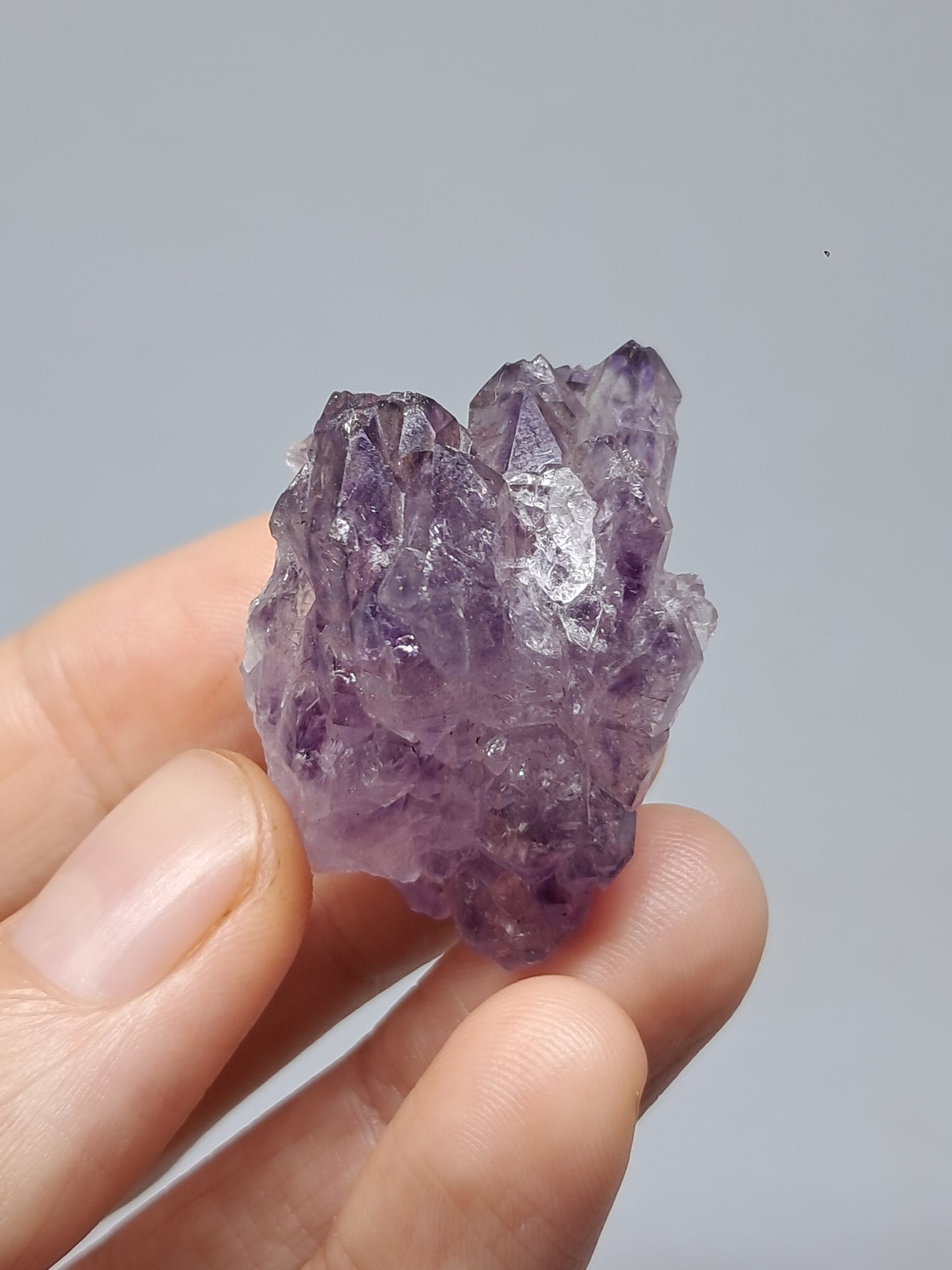 Amatista en racimo (Karur) | Cristal en bruto | Piedra natural | Ejemplar mineral n.° KA121