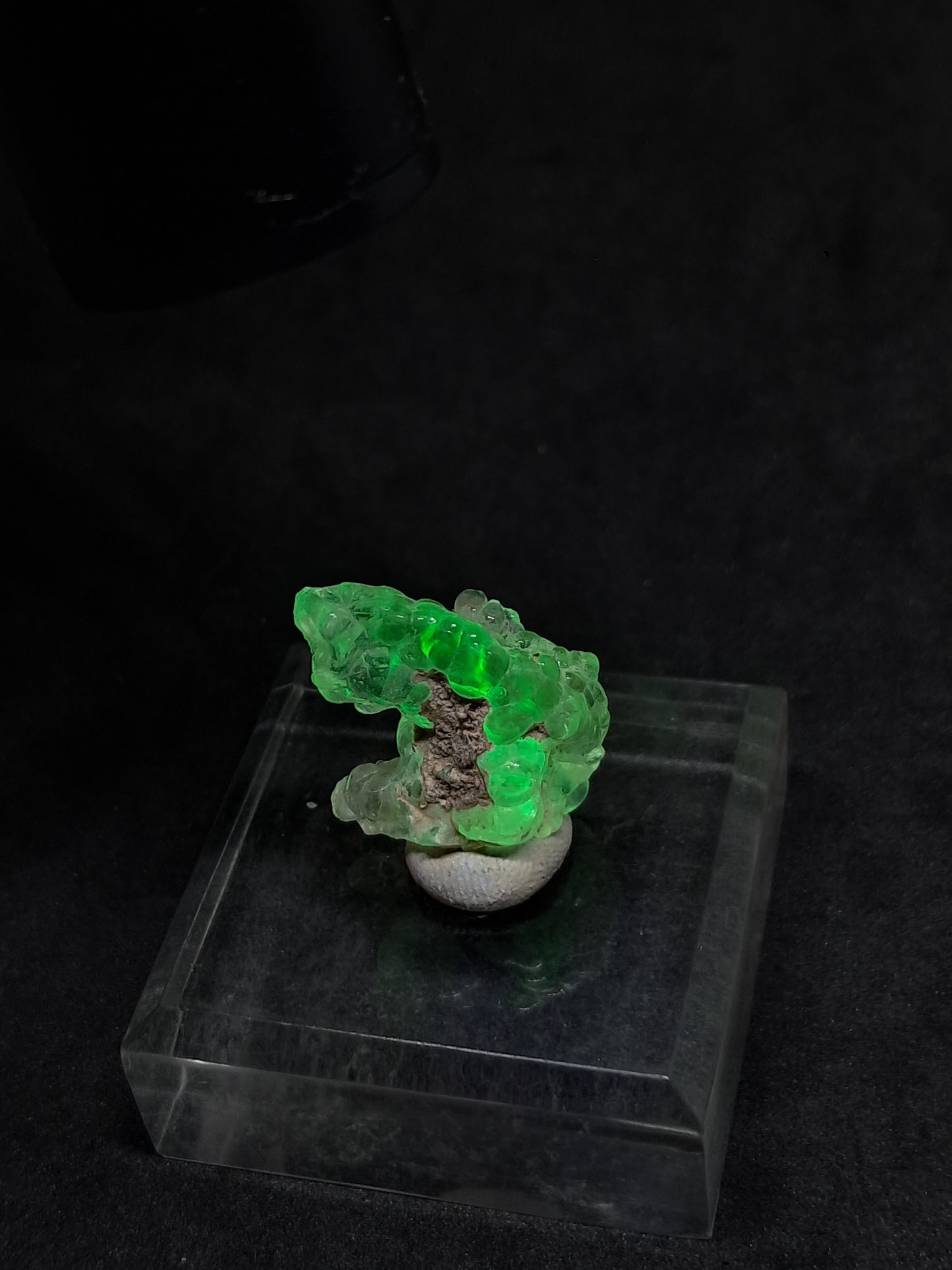 Ópalo hialita (México) Piedra de cristal en bruto | Ejemplar mineral n.° OH8