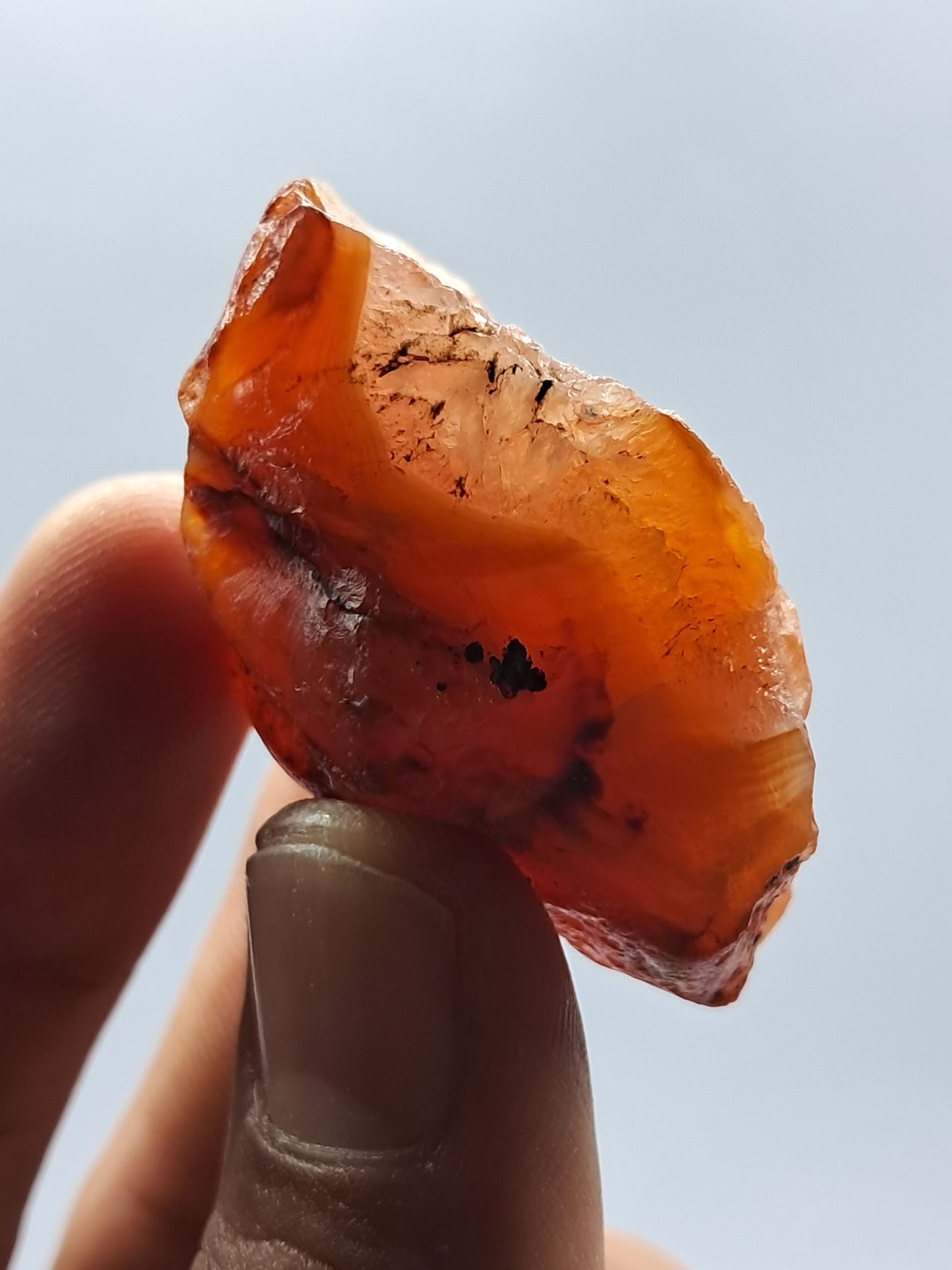 Rough Carnelian (India) Raw Stone | Natural Crystal | Mineral Specimen #CRN5