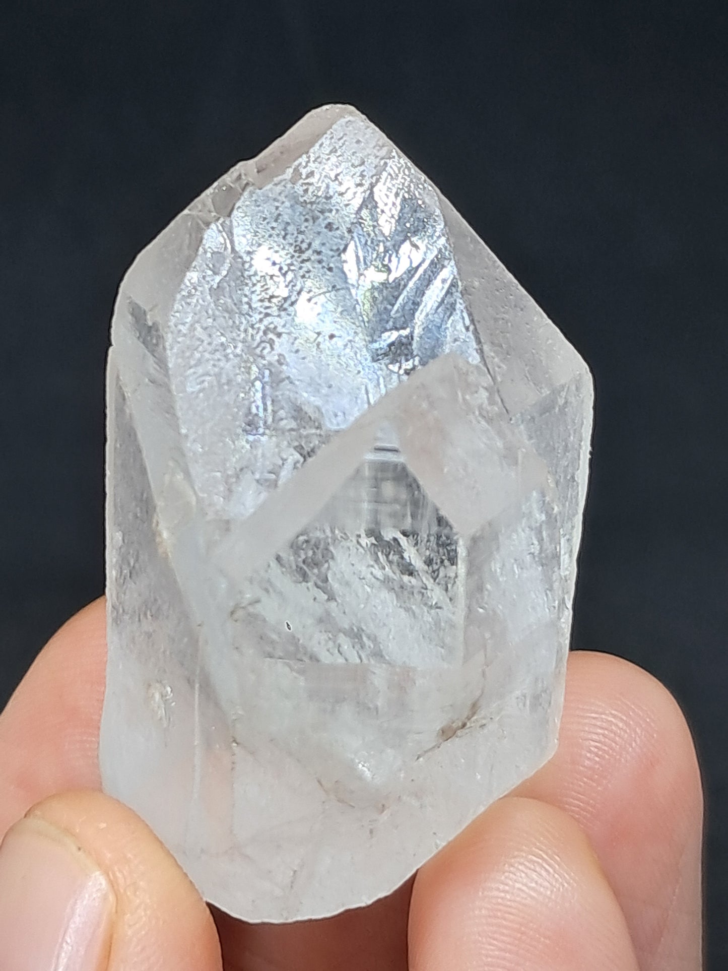 Himalayan Quartz Twin Crystal Point | Natural Etched Crystal | Rough Stone | Mineral Specimen #CH45