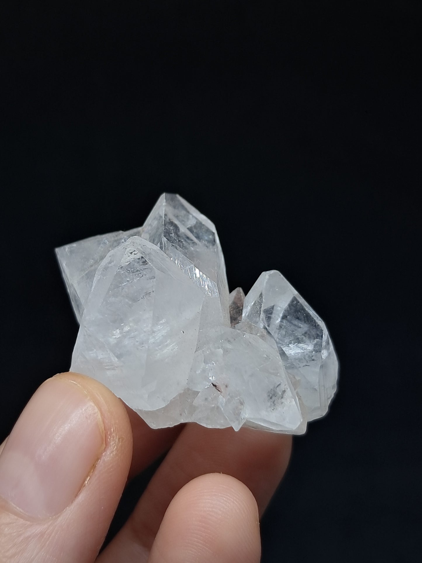 Clear Apophyllite Cluster (Ajanta) Natural Crystal | Mineral Specimen #AP49