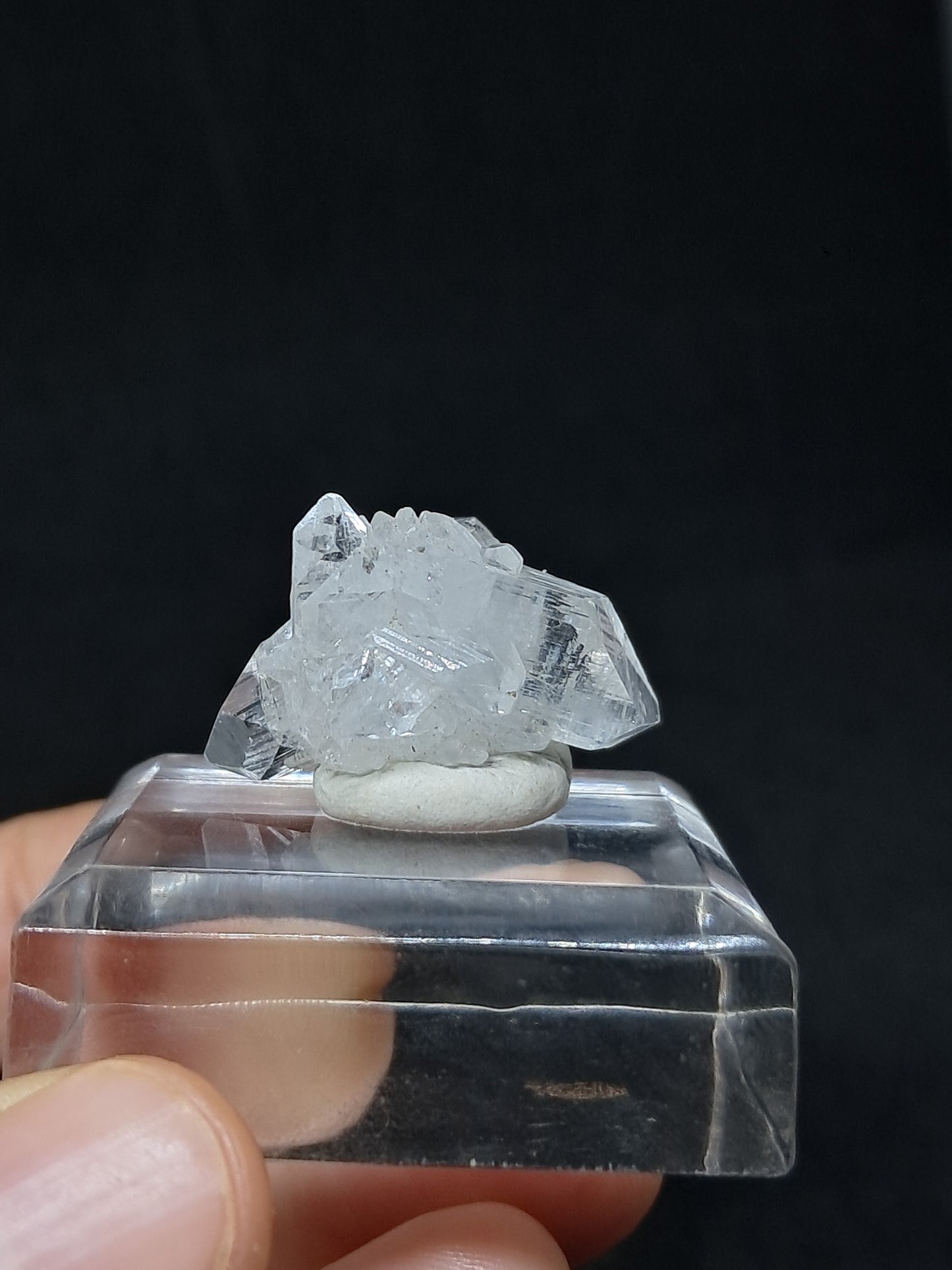 Clear Apophyllite Cluster (Ajanta) Natural Crystal | Mineral Specimen #AP59