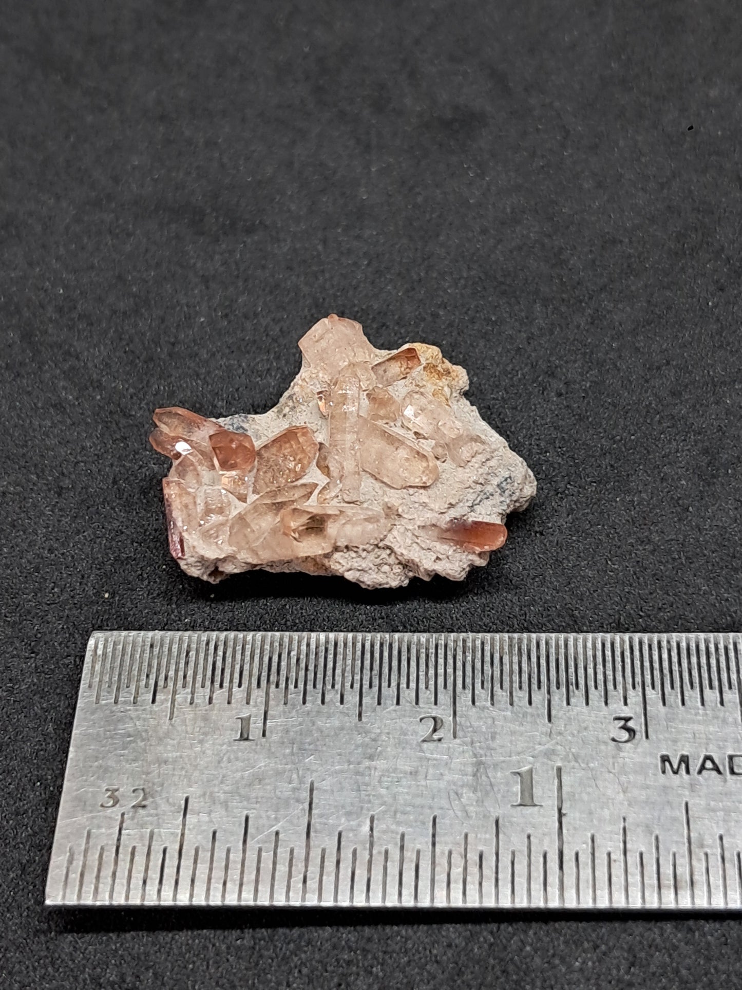 Cristales de topacio natural en matriz (México), piedra preciosa rara | Ejemplar mineral n.° TPZ15