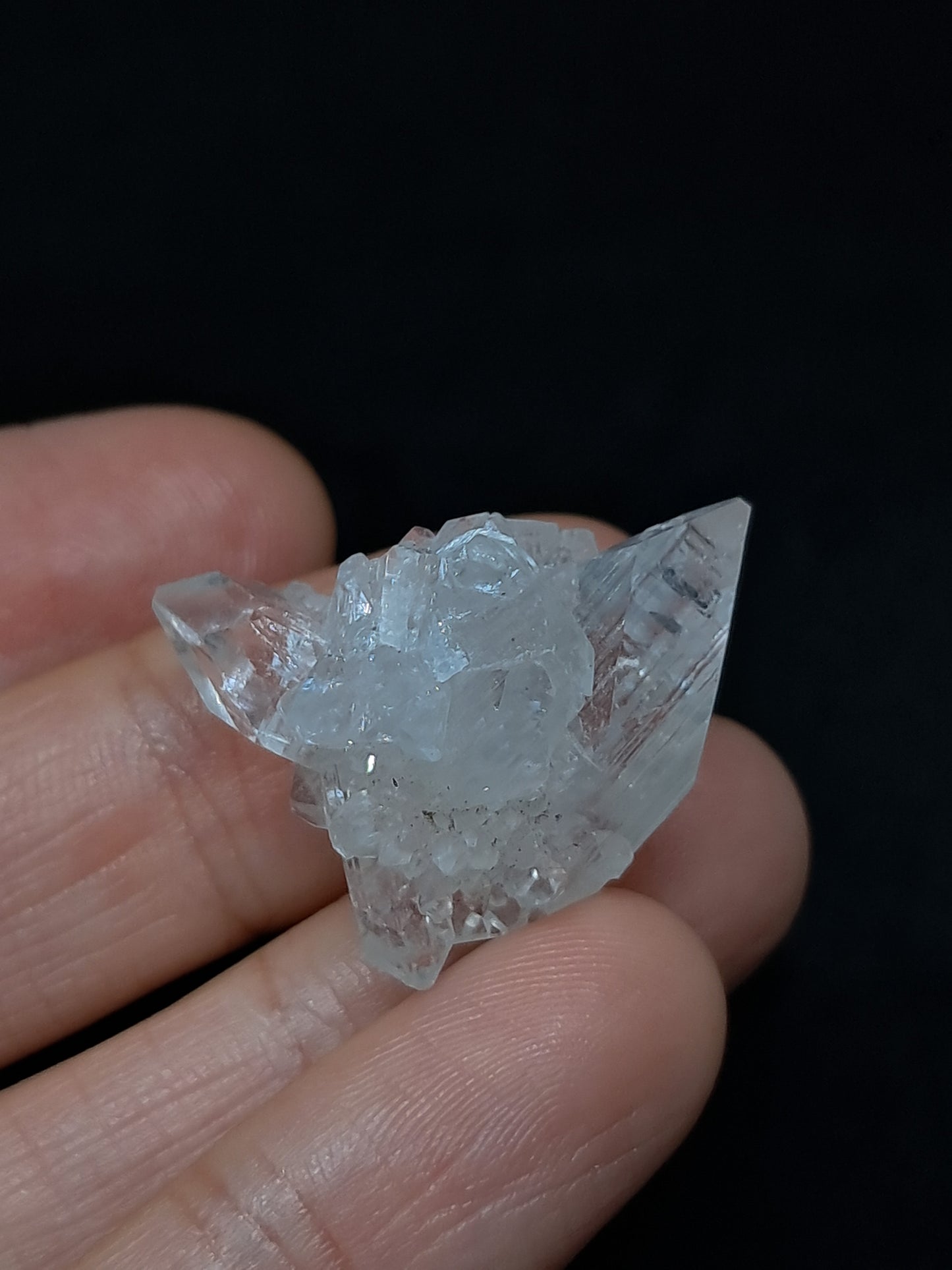 Clear Apophyllite Cluster (Ajanta) Natural Crystal | Mineral Specimen #AP59