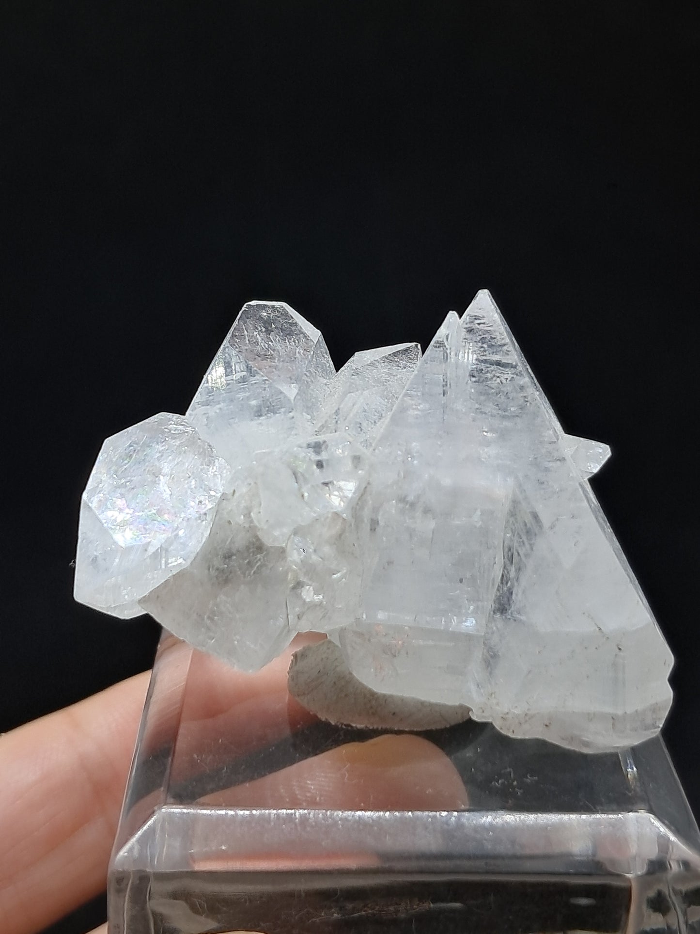 Clear Apophyllite Cluster (Ajanta) Natural Crystal | Mineral Specimen #AP51