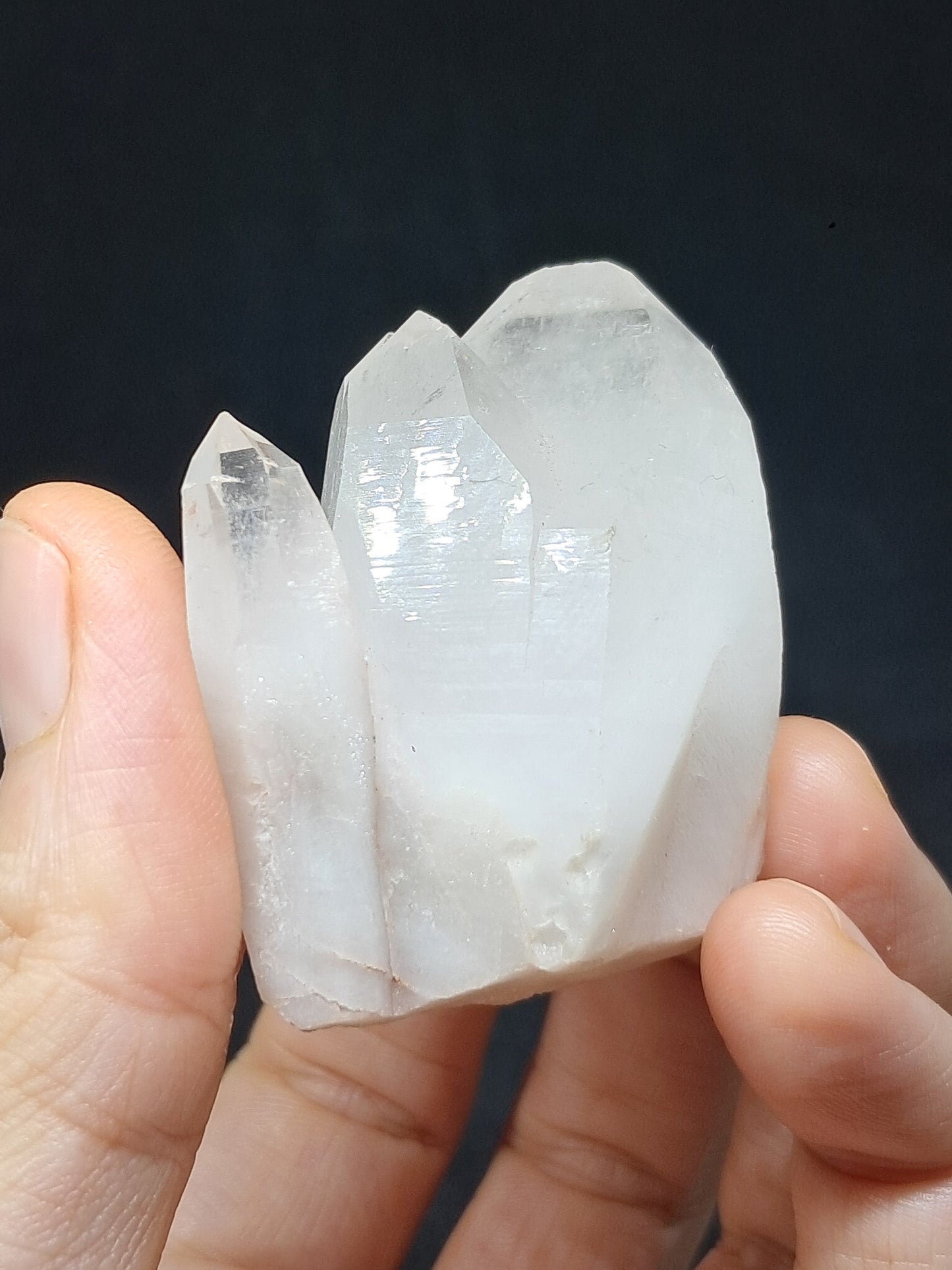 Quartz Cluster with White Chlorite (Himachal Pradesh) | Natural Stone | Crystal #CH43