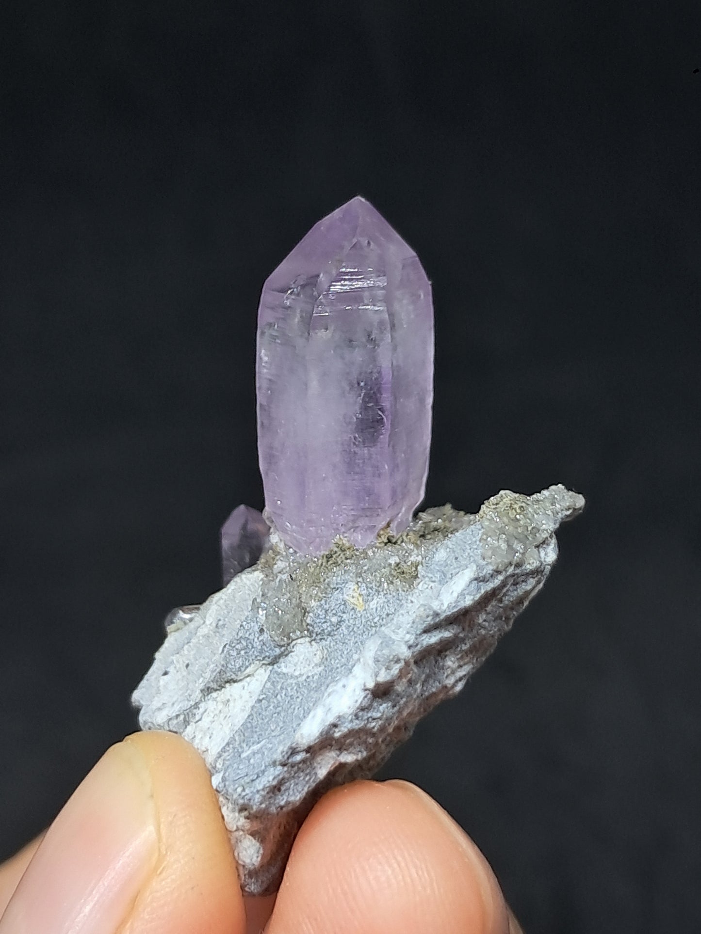 Veracruz Amethyst Crystal on Matrix (Mexico) | Natural Point | Mineral Specimen #VA13