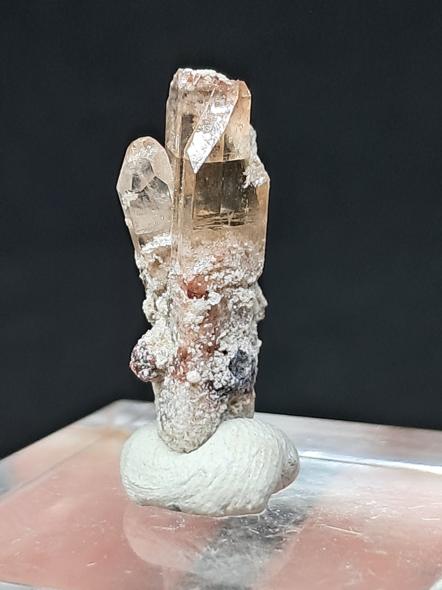 Cristal de topacio natural (México), piedra preciosa rara | Ejemplar mineral n.° TPZ5