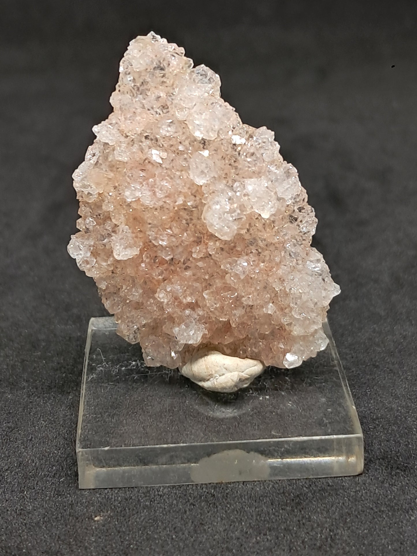 Pink Apophyllite On Quartz Floater Cluster (Ajanta) Natural Crystal | Mineral Specimen #APP1