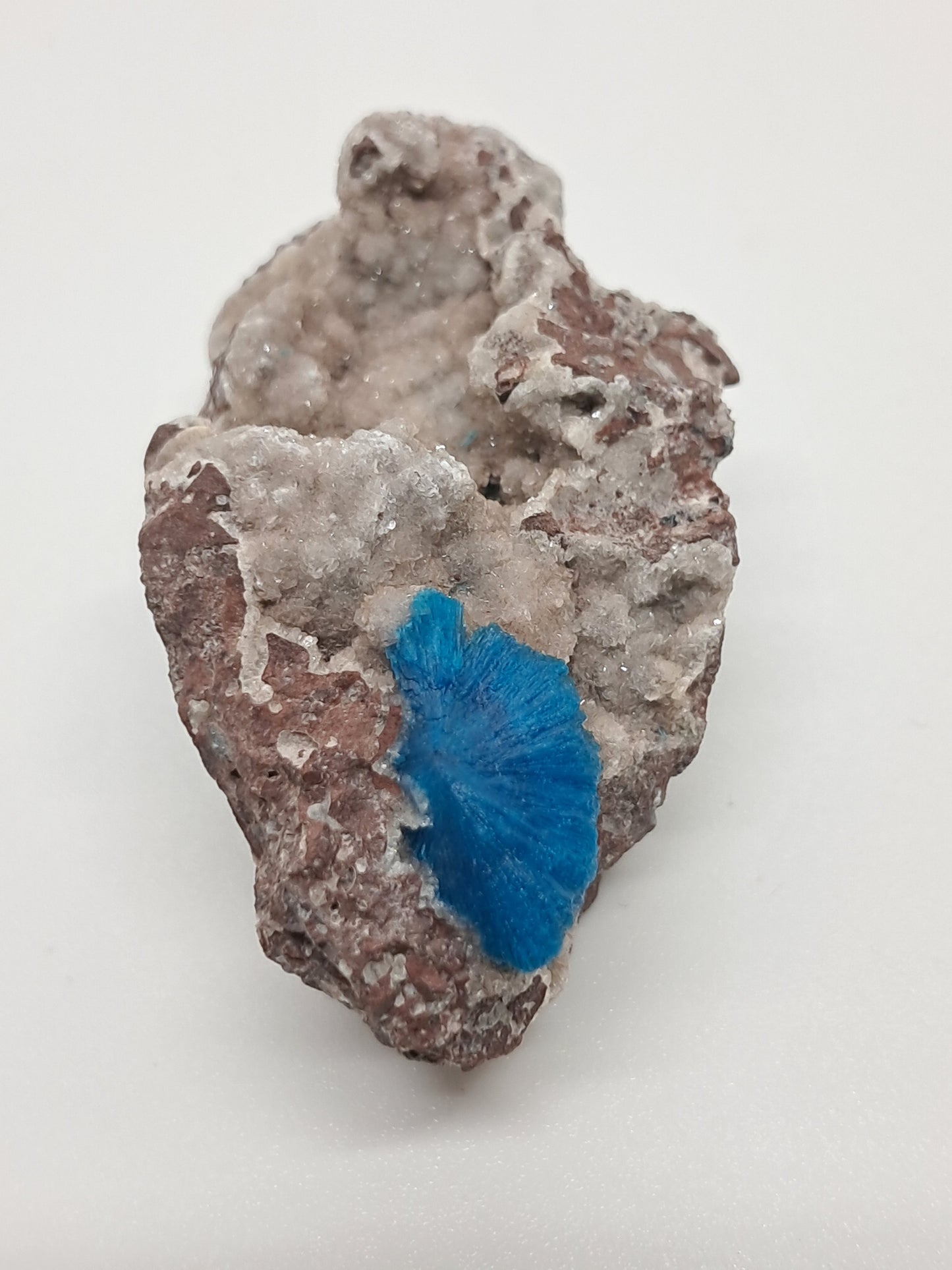 Cavansite and UV Reactive Calcite on Heulandite Matrix (Wagholi) Rough Stone | Natural Crystal | Rare Mineral Specimen #CV30