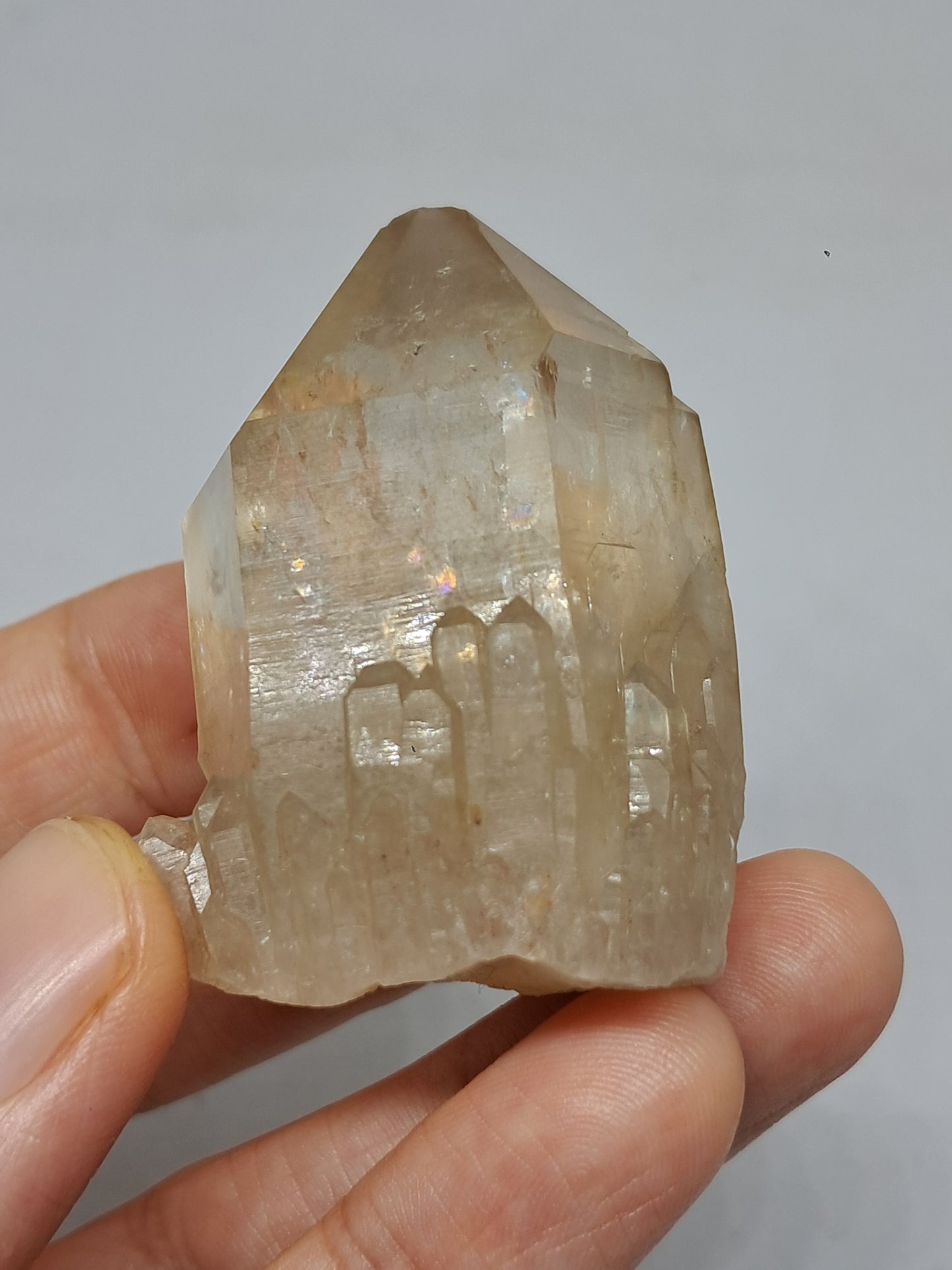Natural Citrine "Kundalini" (Democratic Republic of Congo) Crystal Point | Mineral Specimen #CTN22