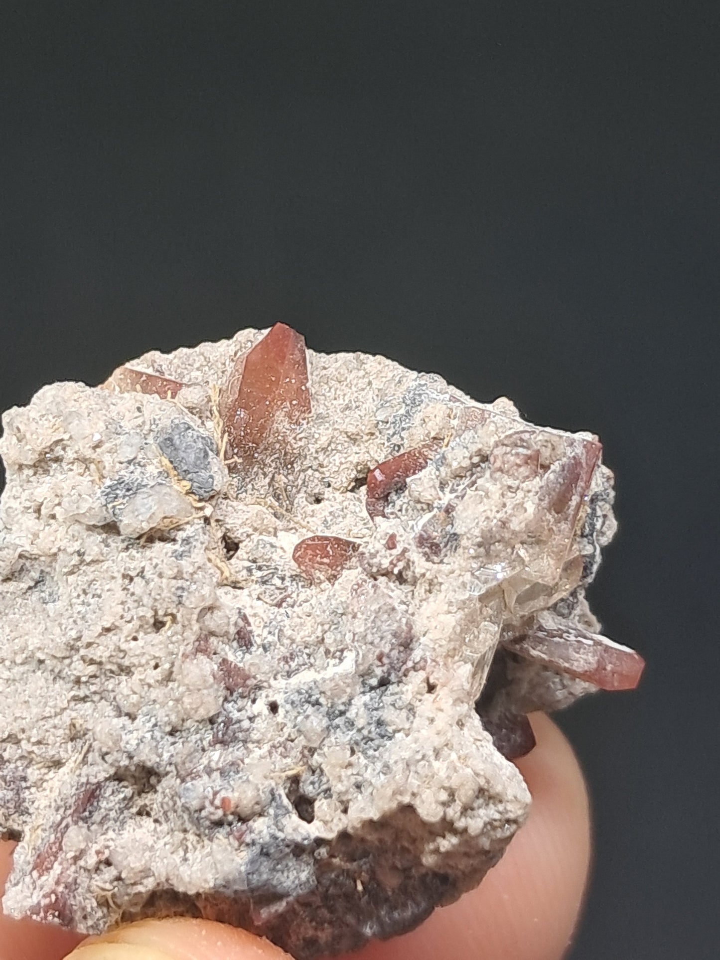 Cristales de topacio natural en matriz (México), piedra preciosa rara | Ejemplar mineral n.° TPZ21