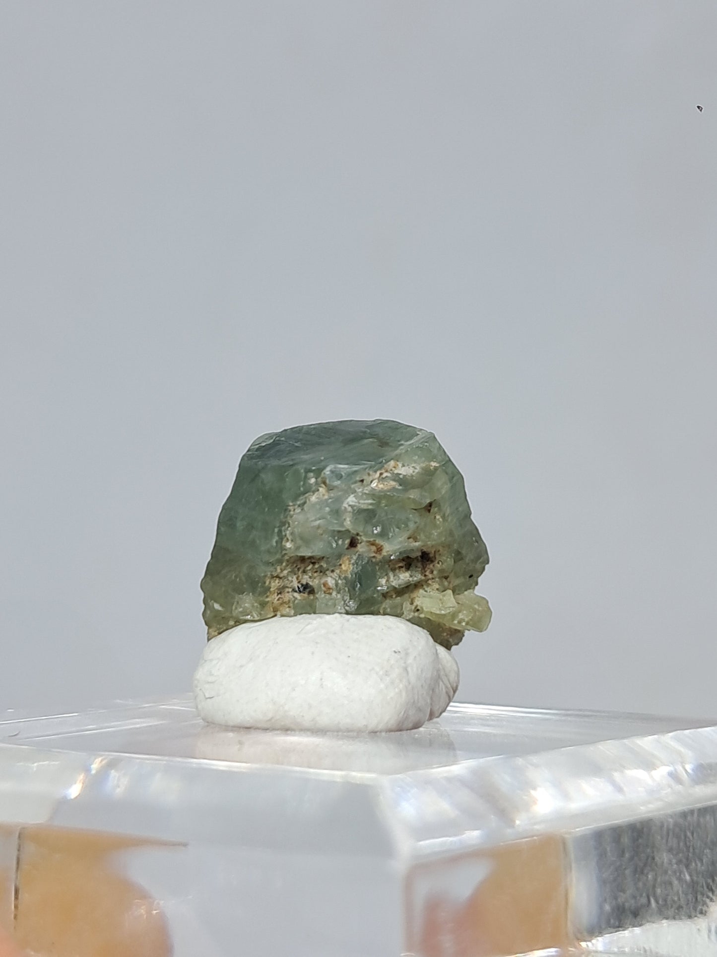 Natural Greenish-Blue *Teal* Sapphire Crystal (Karur) Rough Stone | Mineral Specimen #SP26