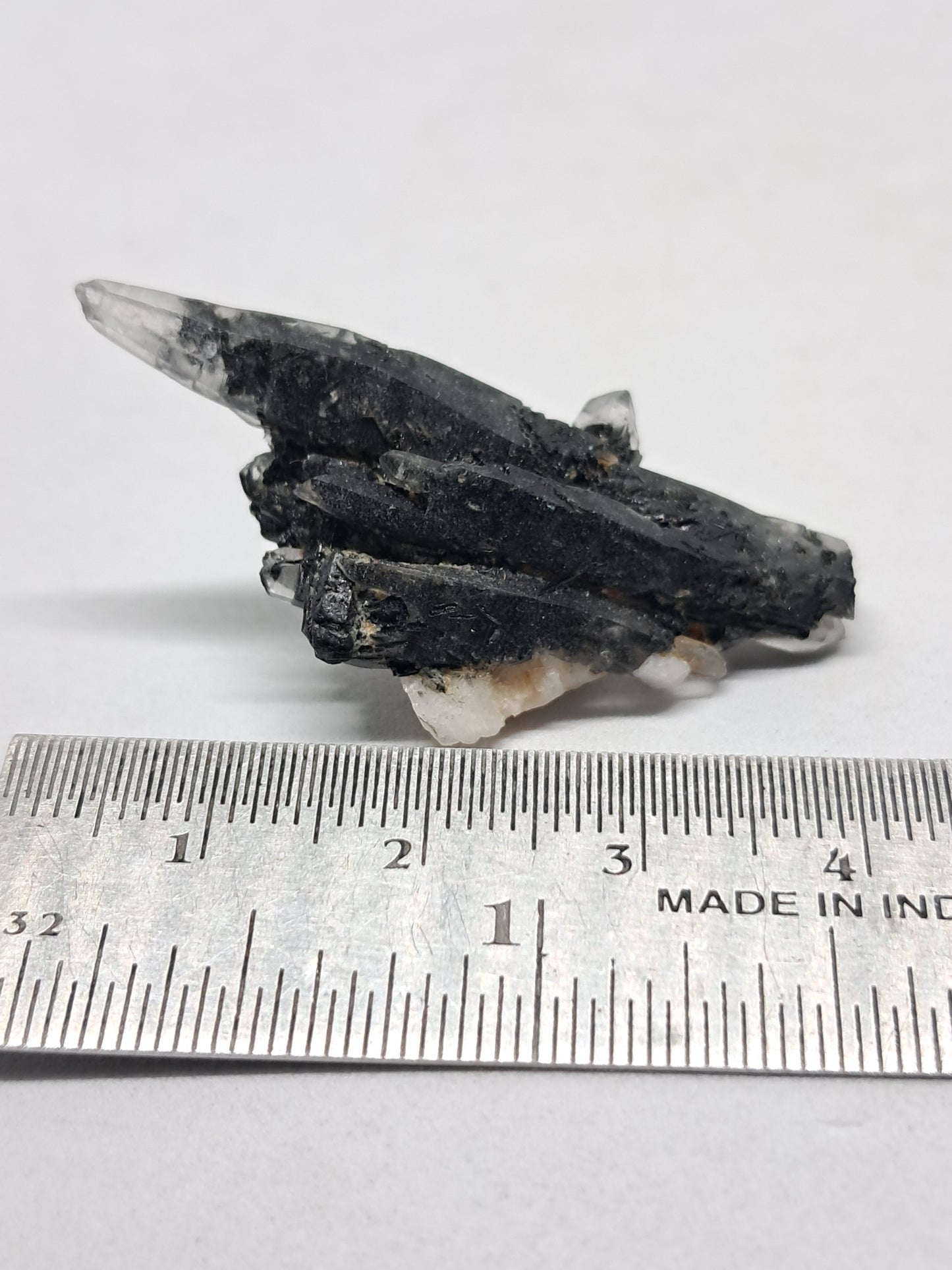 Tourmalinated Quartz Natural Crystal Point (Non-precious stone) #TQ22