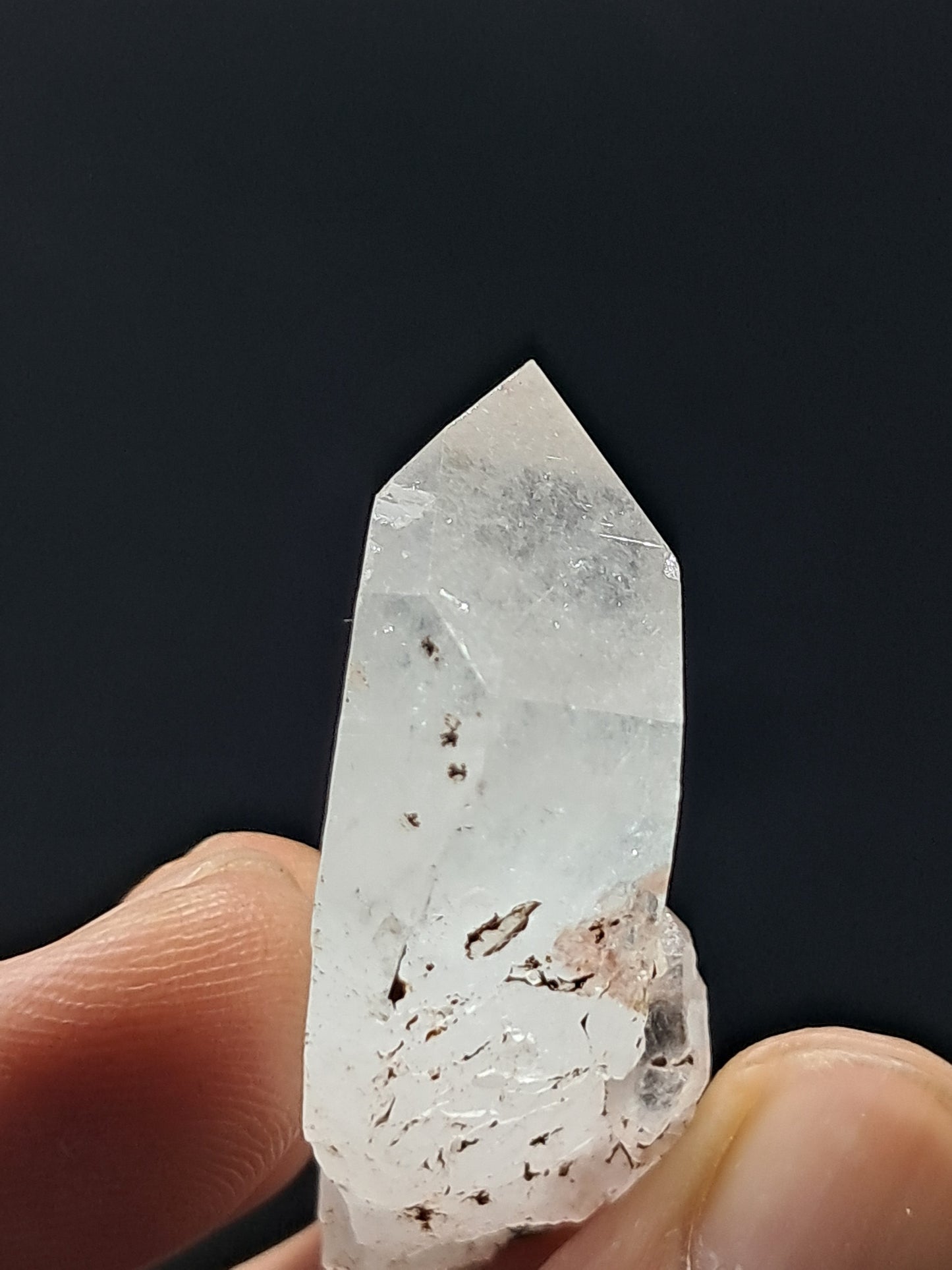 Punta natural de cuarzo tabular Faden (Santander, Colombia) | Ejemplar mineral n.° COQ21