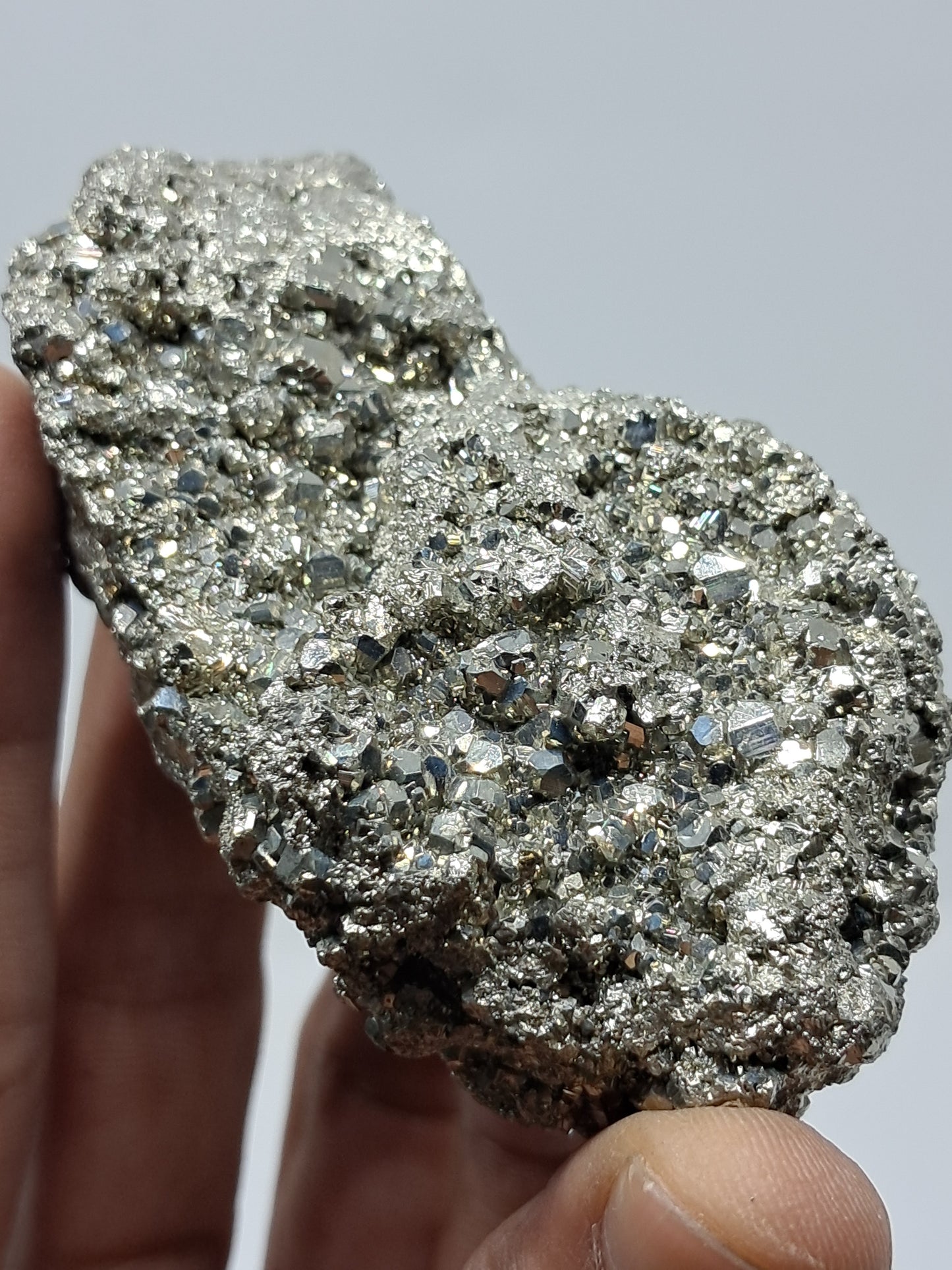 Aglomerado natural de pirita en bruto (Perú) | Ejemplar mineral | Rocas y cristales #PR1