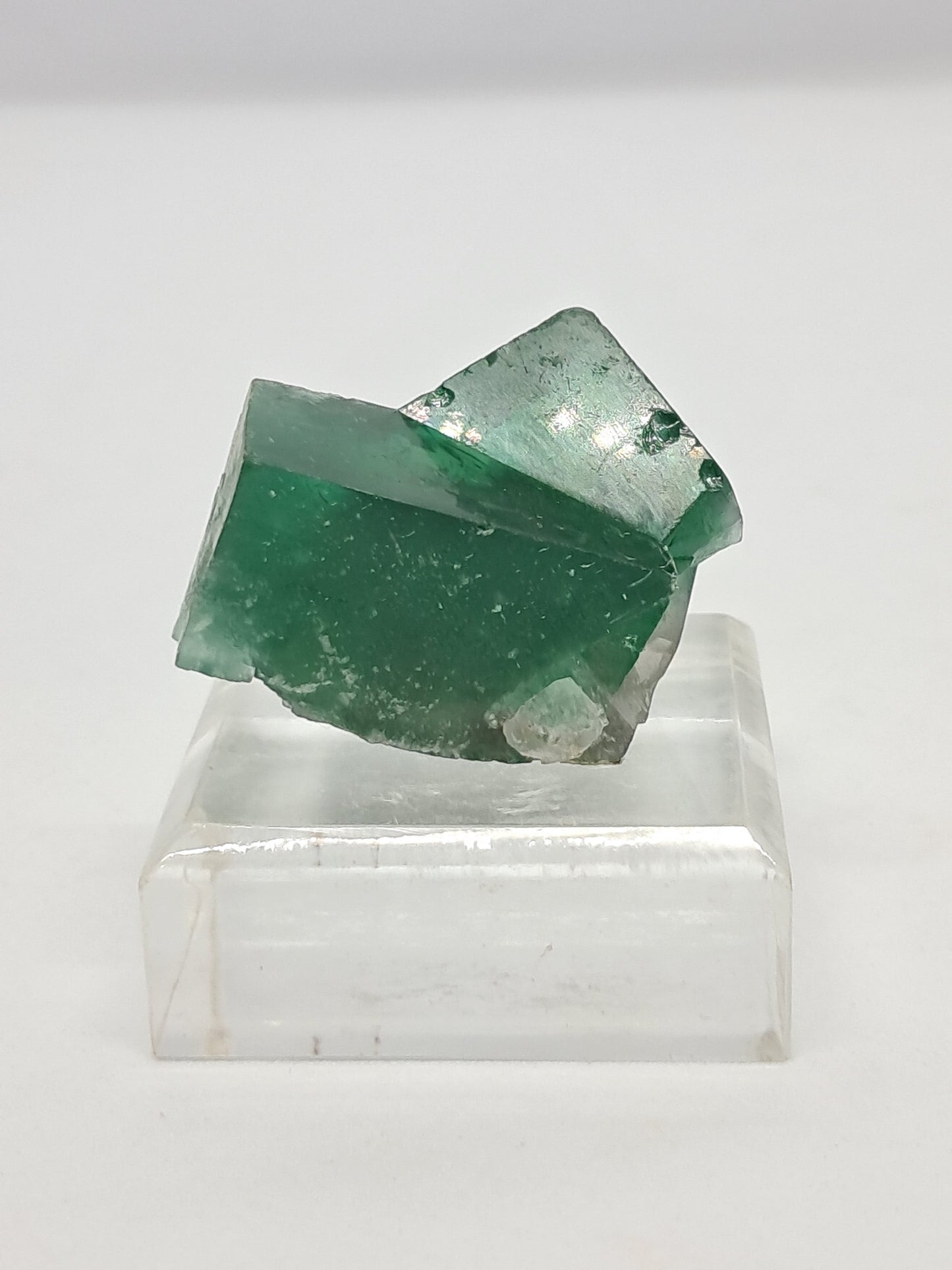 UV Reactive Fluorite (Durham, UK) Bicolor Natural Crystal | Mineral Specimen #FL1