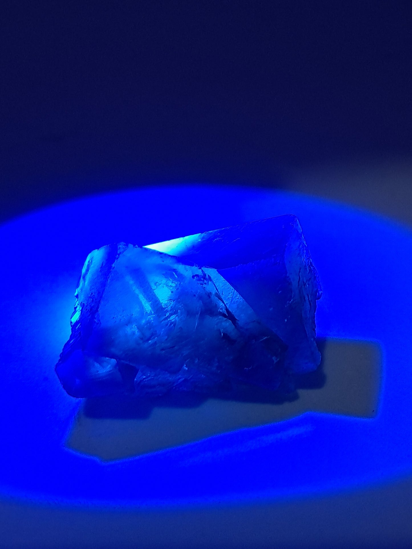 UV Reactive Fluorite (Durham, UK) Bicolor Natural Crystal | Mineral Specimen #FL1