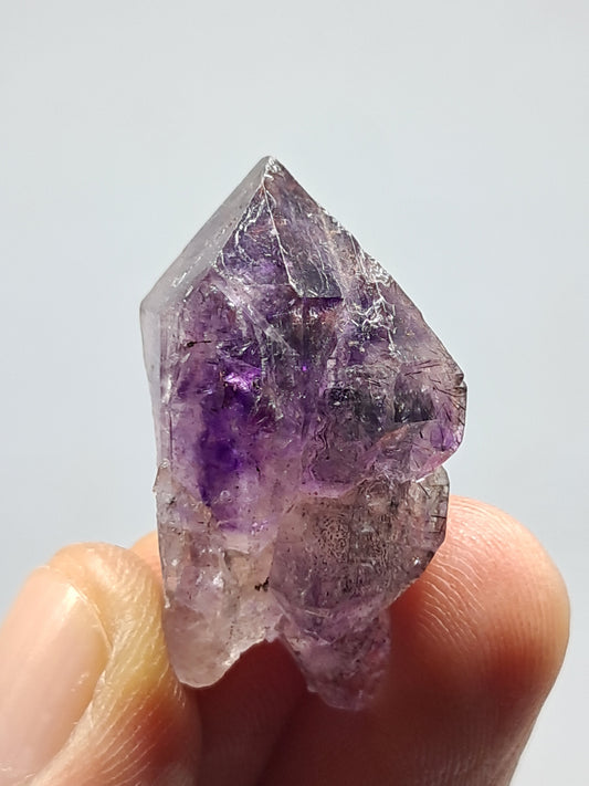 Cetro de Amatista (Karur) Cristal de Cuarzo | Punta natural | Ejemplar mineral n.° KA60